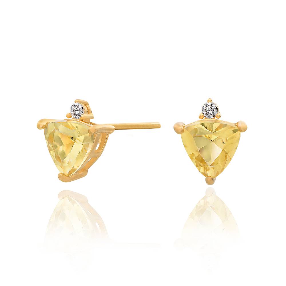Aurora Birthstone Stud Earrings in 18K Gold Vermeil