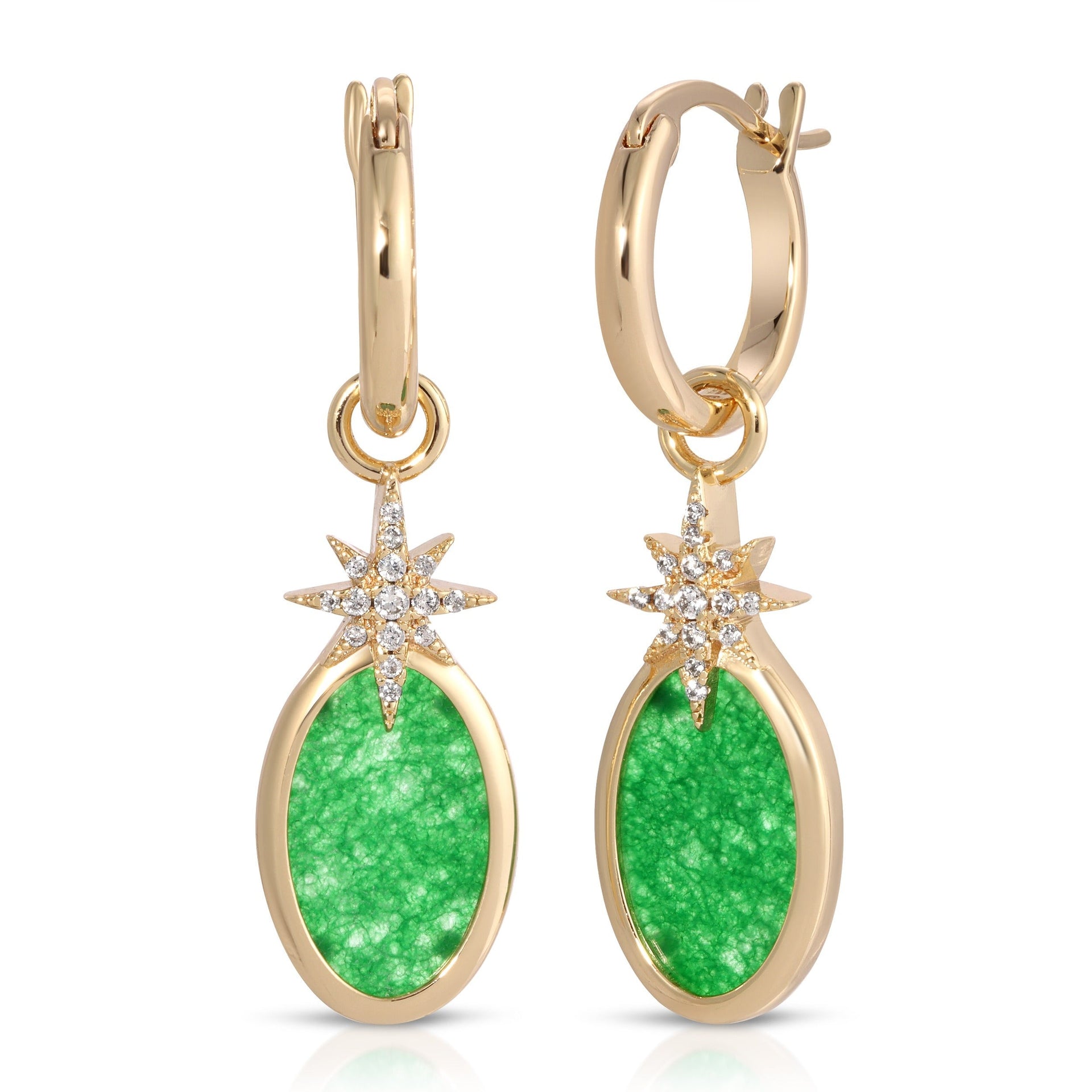 Aurora Drop Earrings Jade