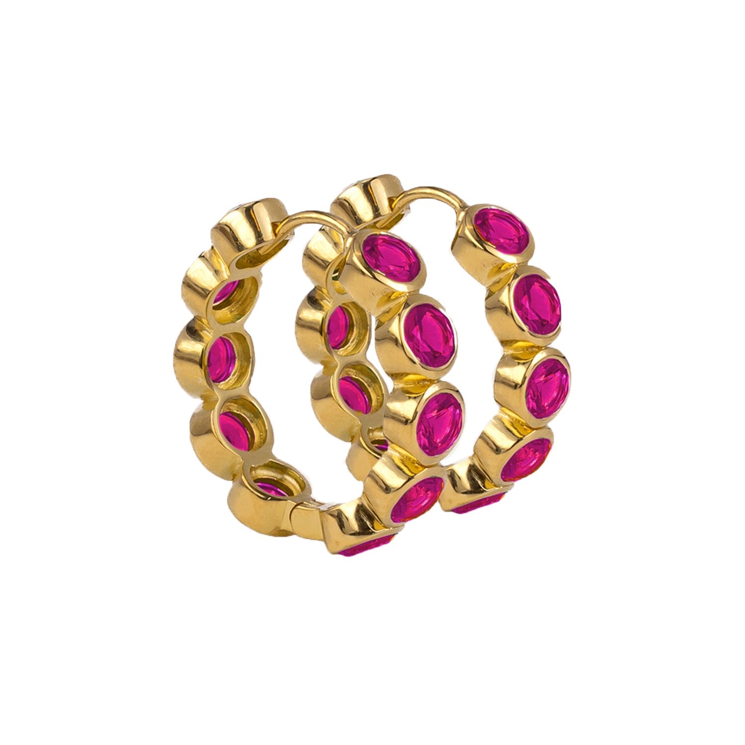 Aurora Earrings - Magenta