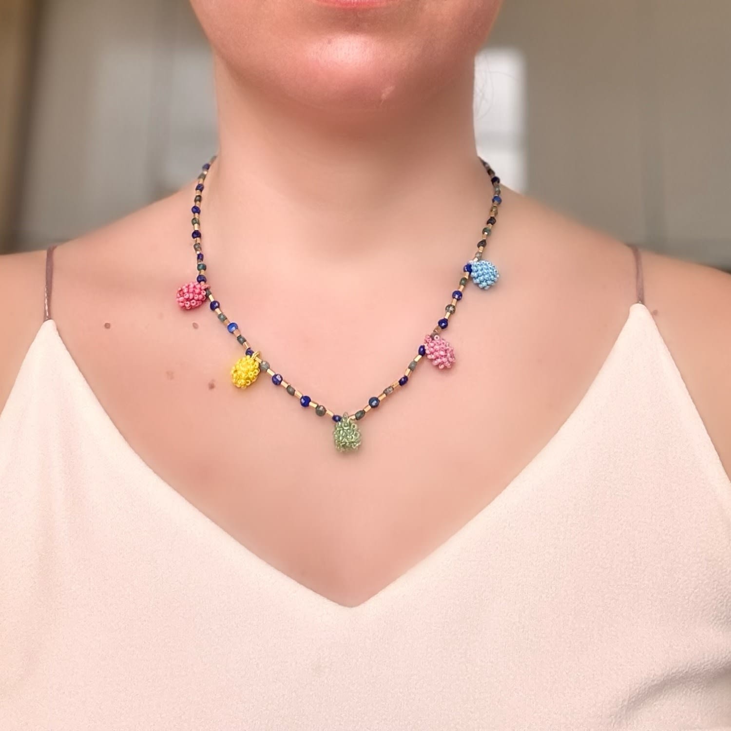 Authentic Handmade Green Necklace