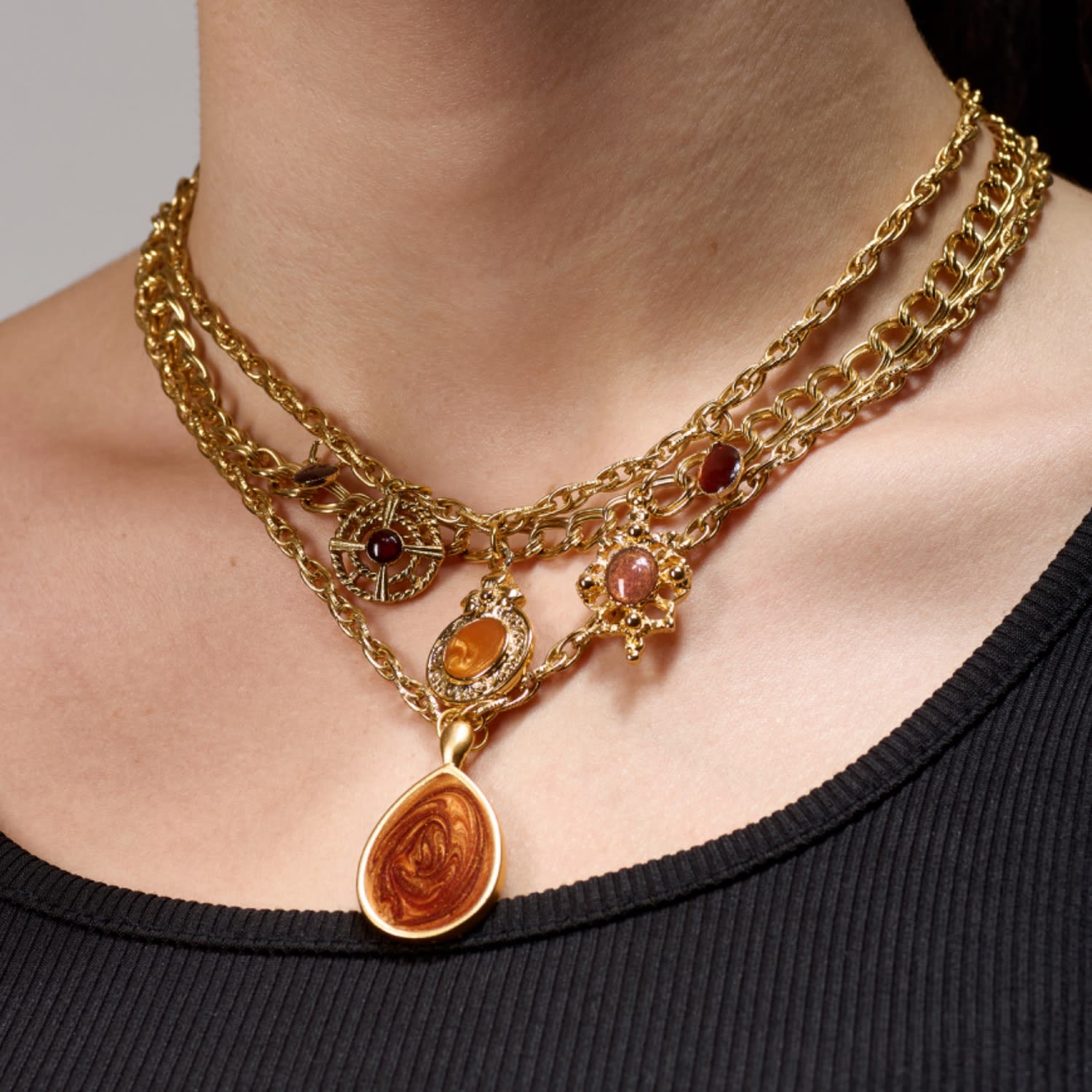 Autumn Dreams Charm Necklace