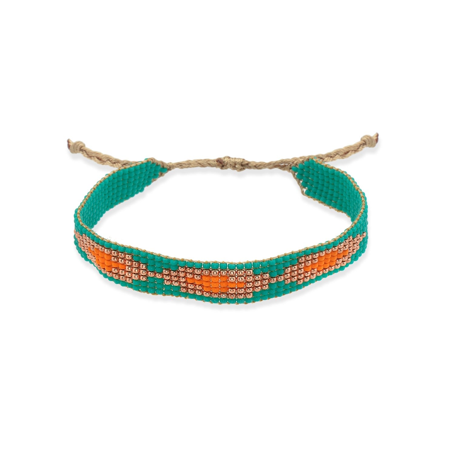 Ava Beaded Bracelet - Green