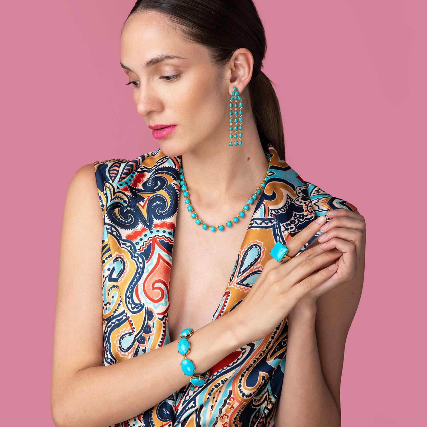 Ava Earrings Turquoise