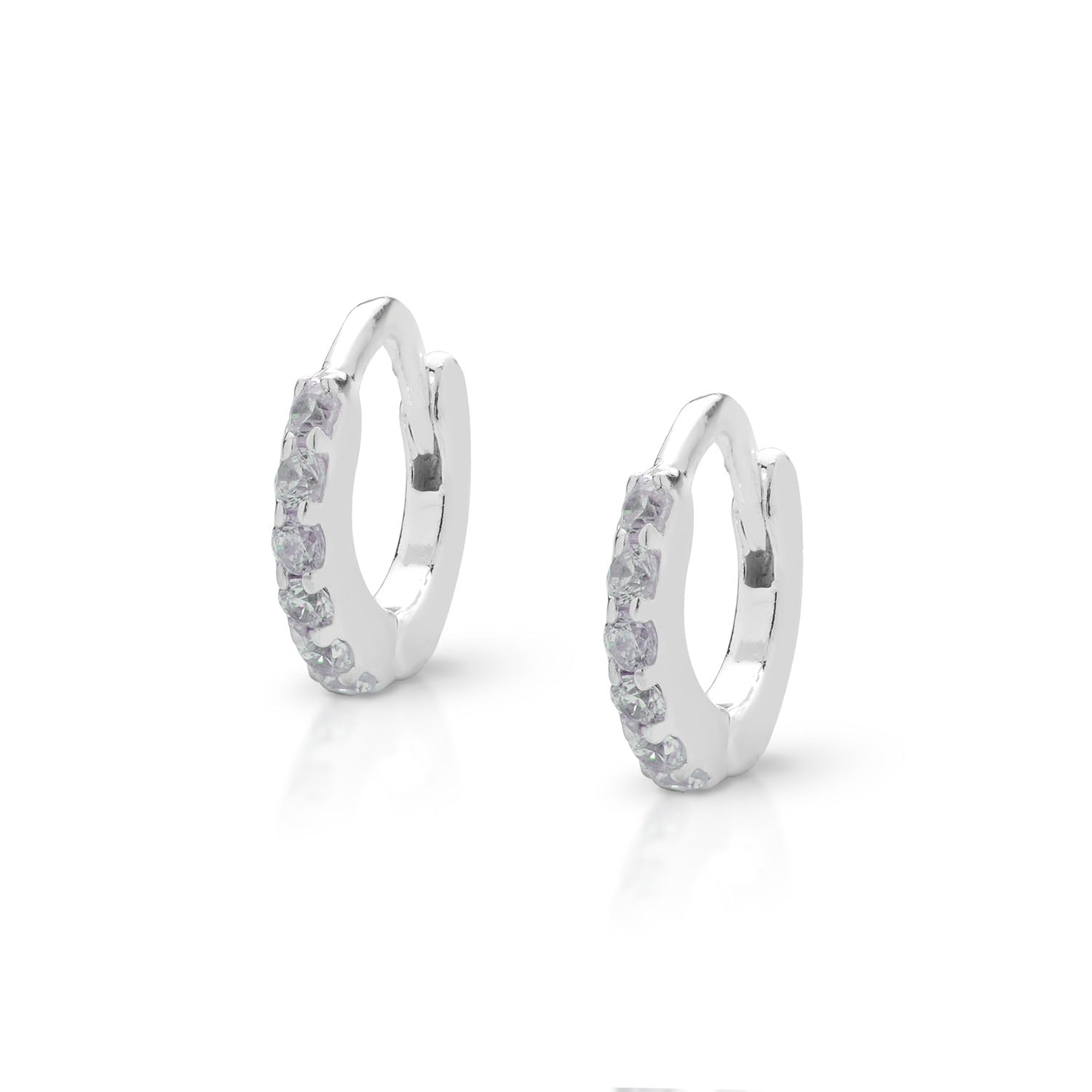 Ava Huggie Earrings Small Sterling Silver