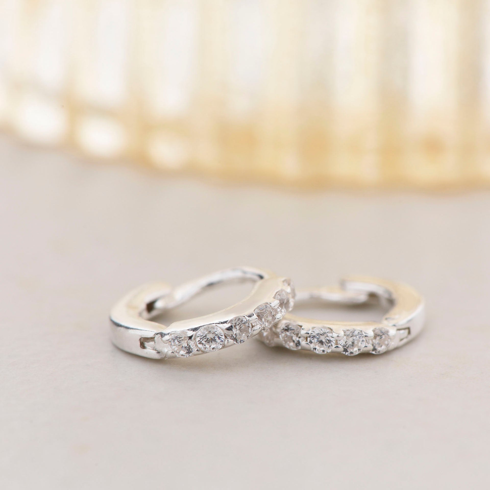 Ava Huggie Earrings Small Sterling Silver