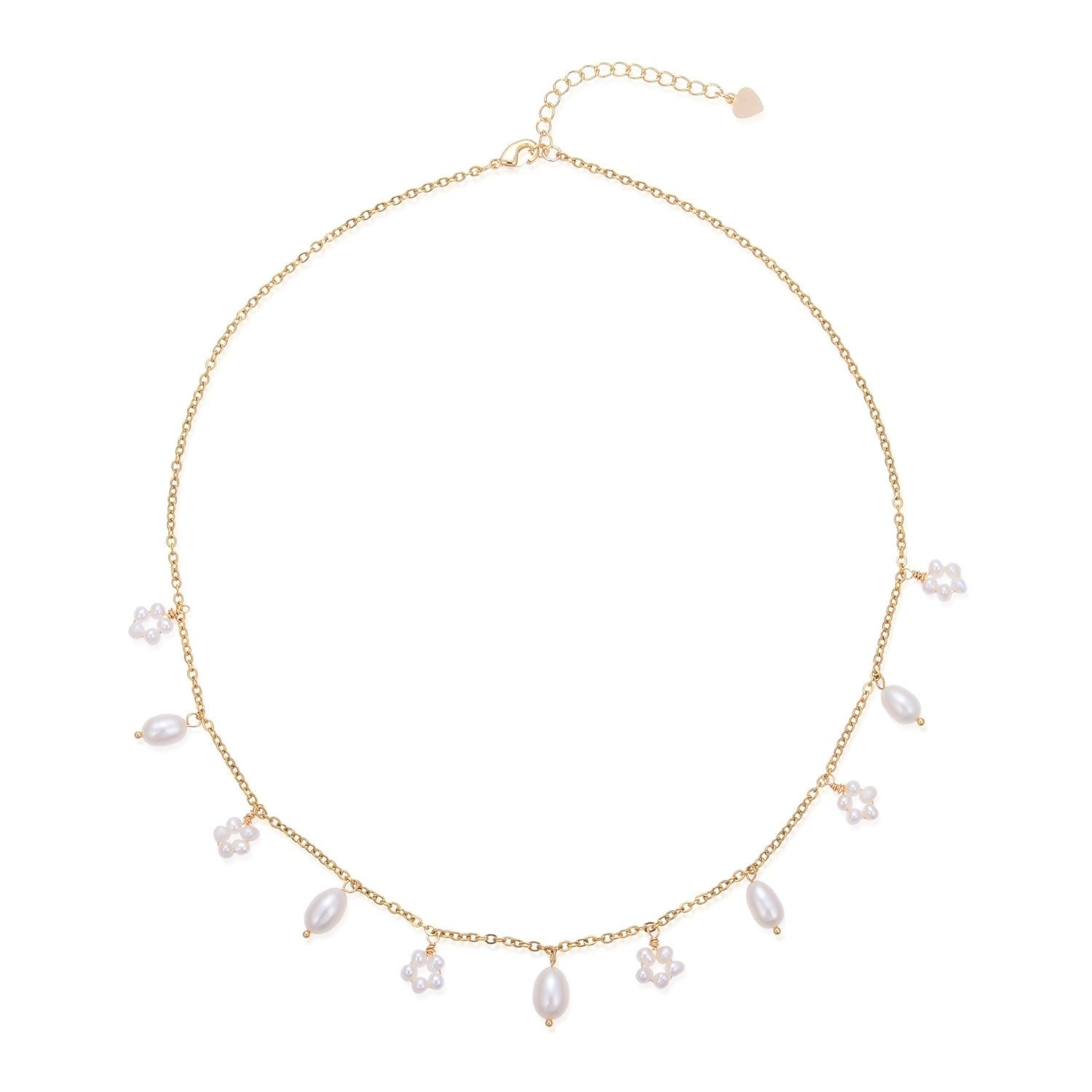 Flora Pearl Chain Necklace