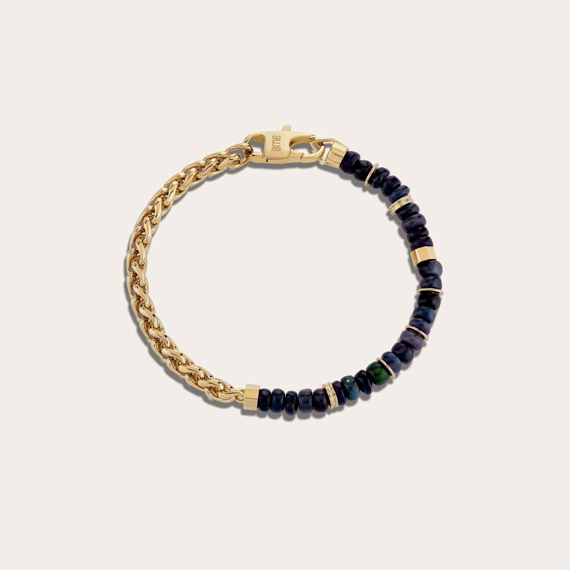 Black Opal Meditation Bracelet