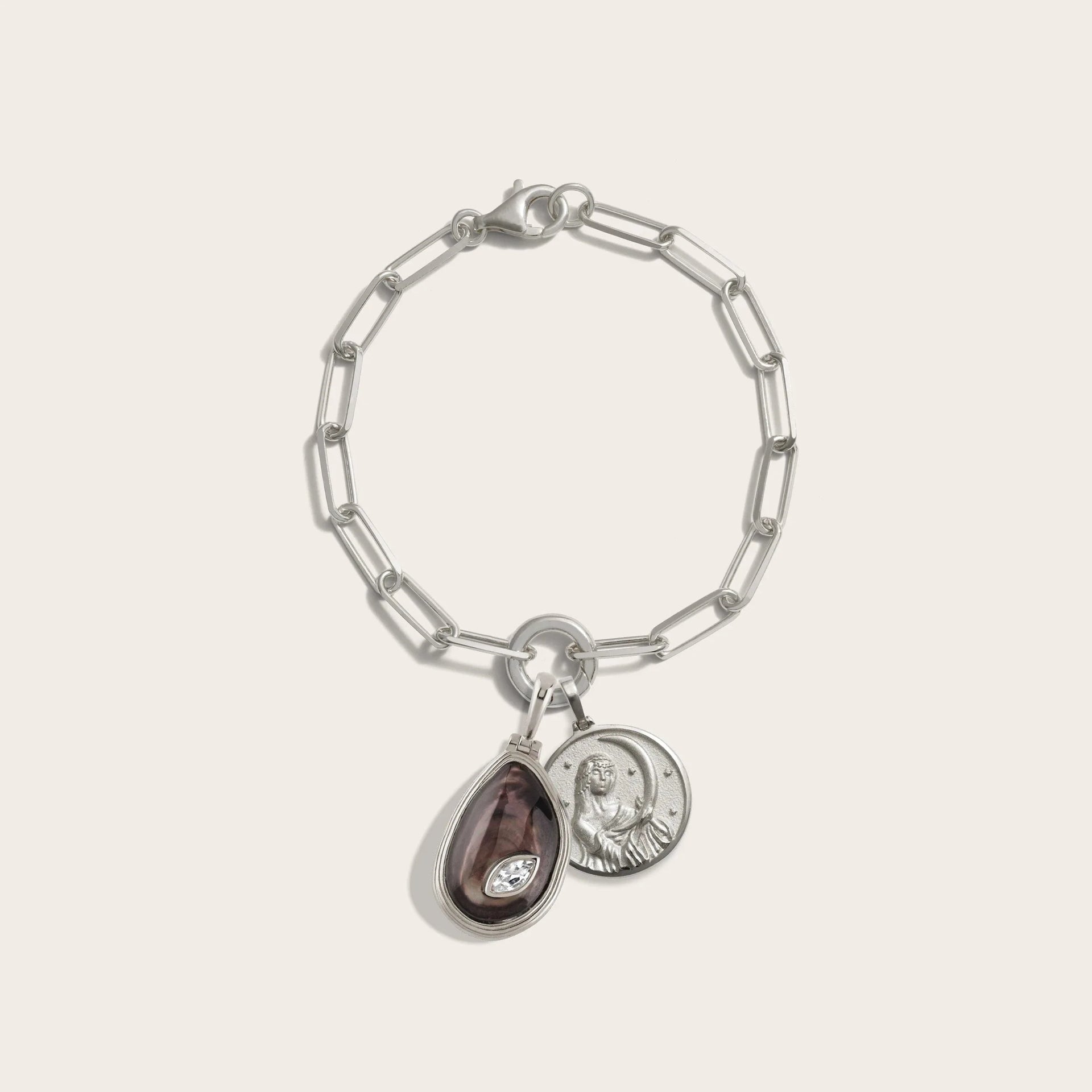 Black Pearl Triple Goddess Bracelet