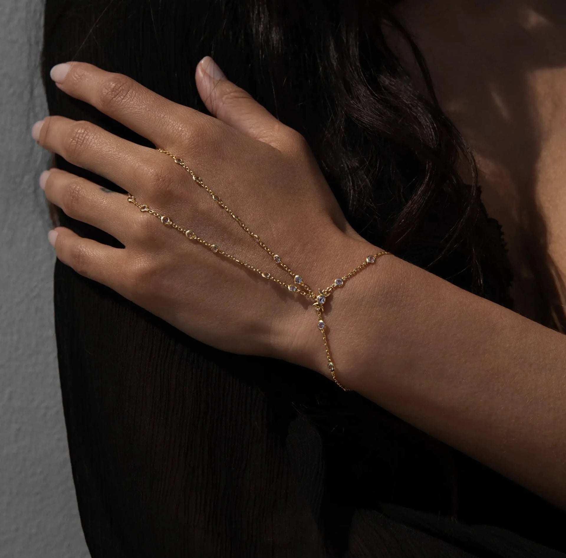 Triple Moon Hand Chain