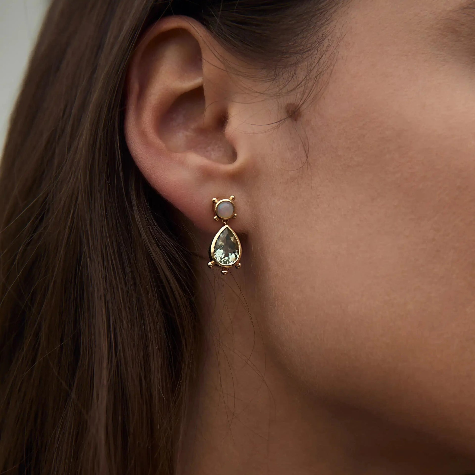 Gemstone Talisman Studs