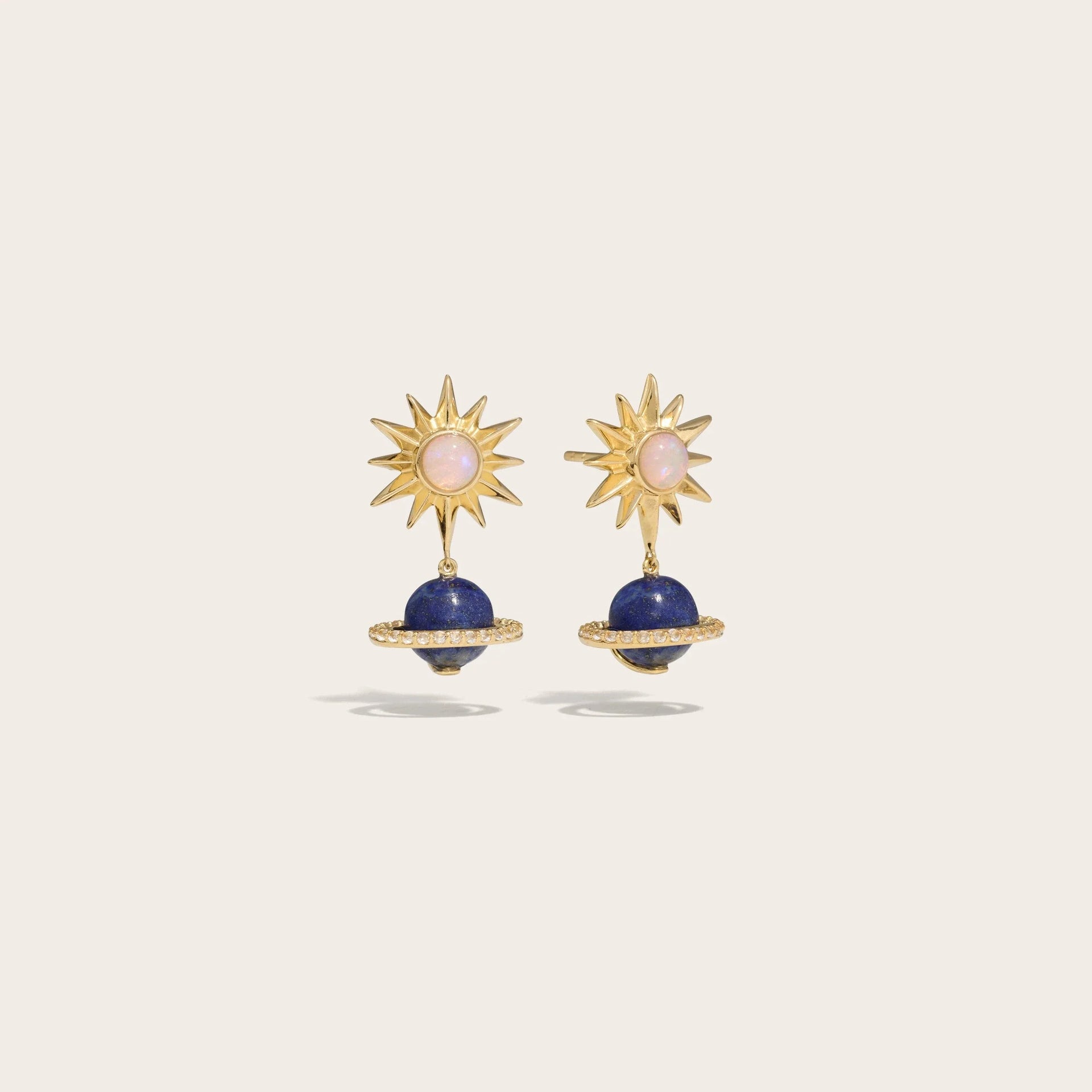 Lapis Saturn Earrings