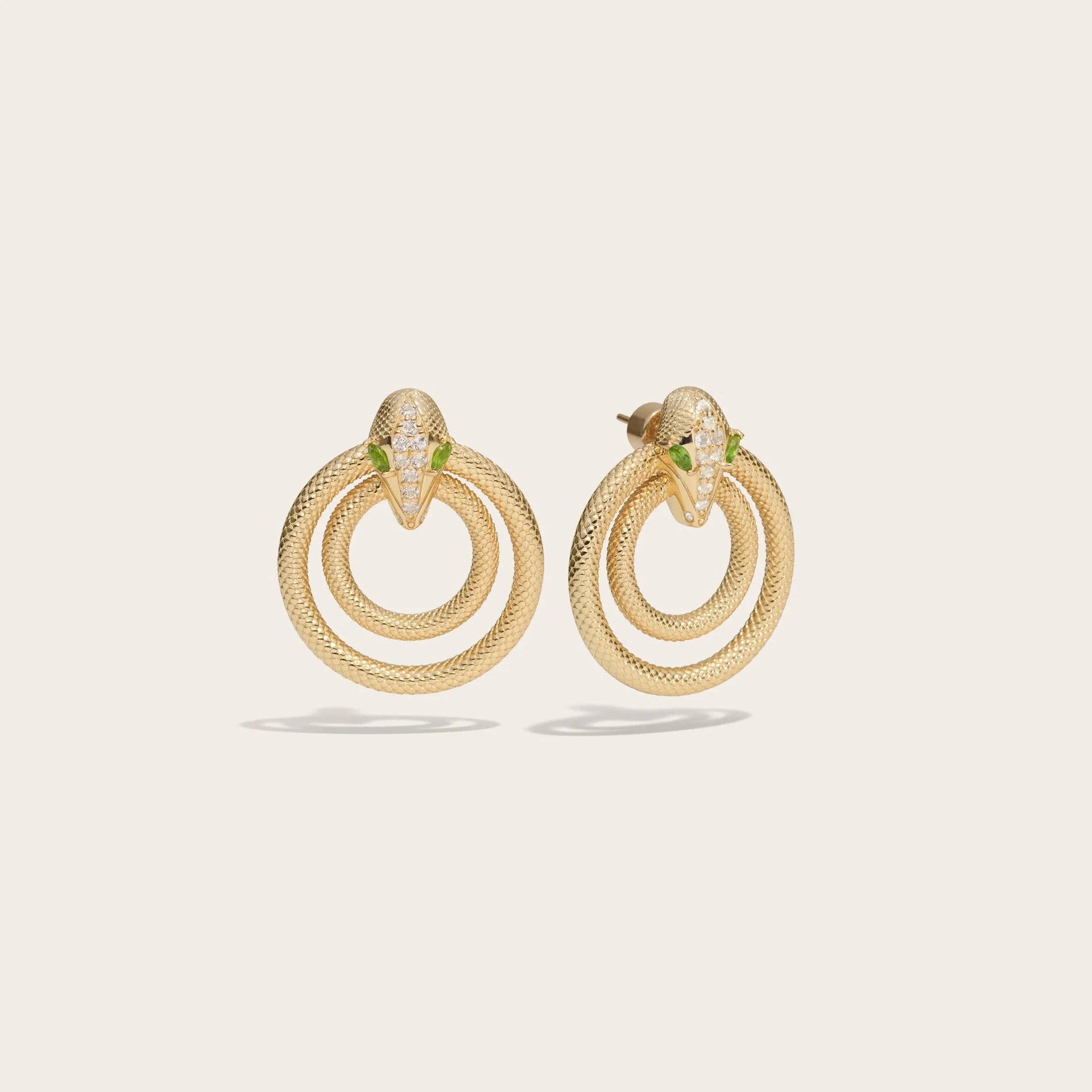 Snake Doorknocker Earrings