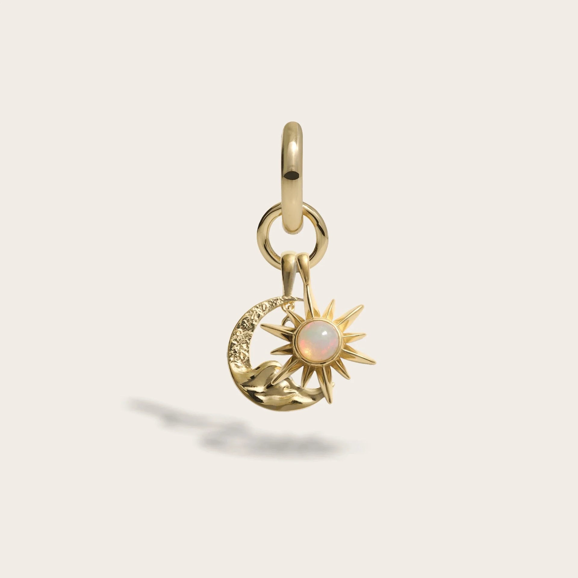 Sun & Moon Charm Earring