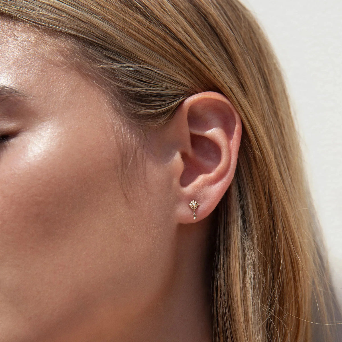 Diamond Key Studs