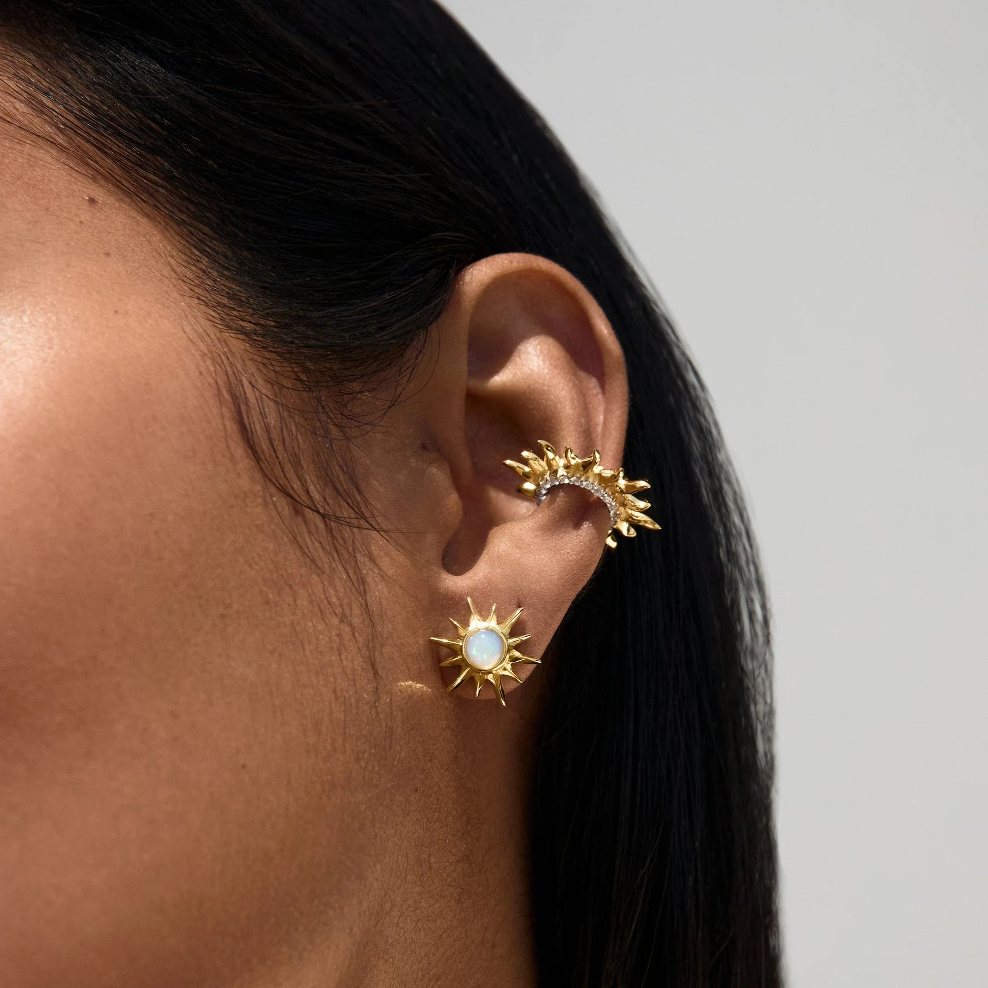 Opal Sun Studs