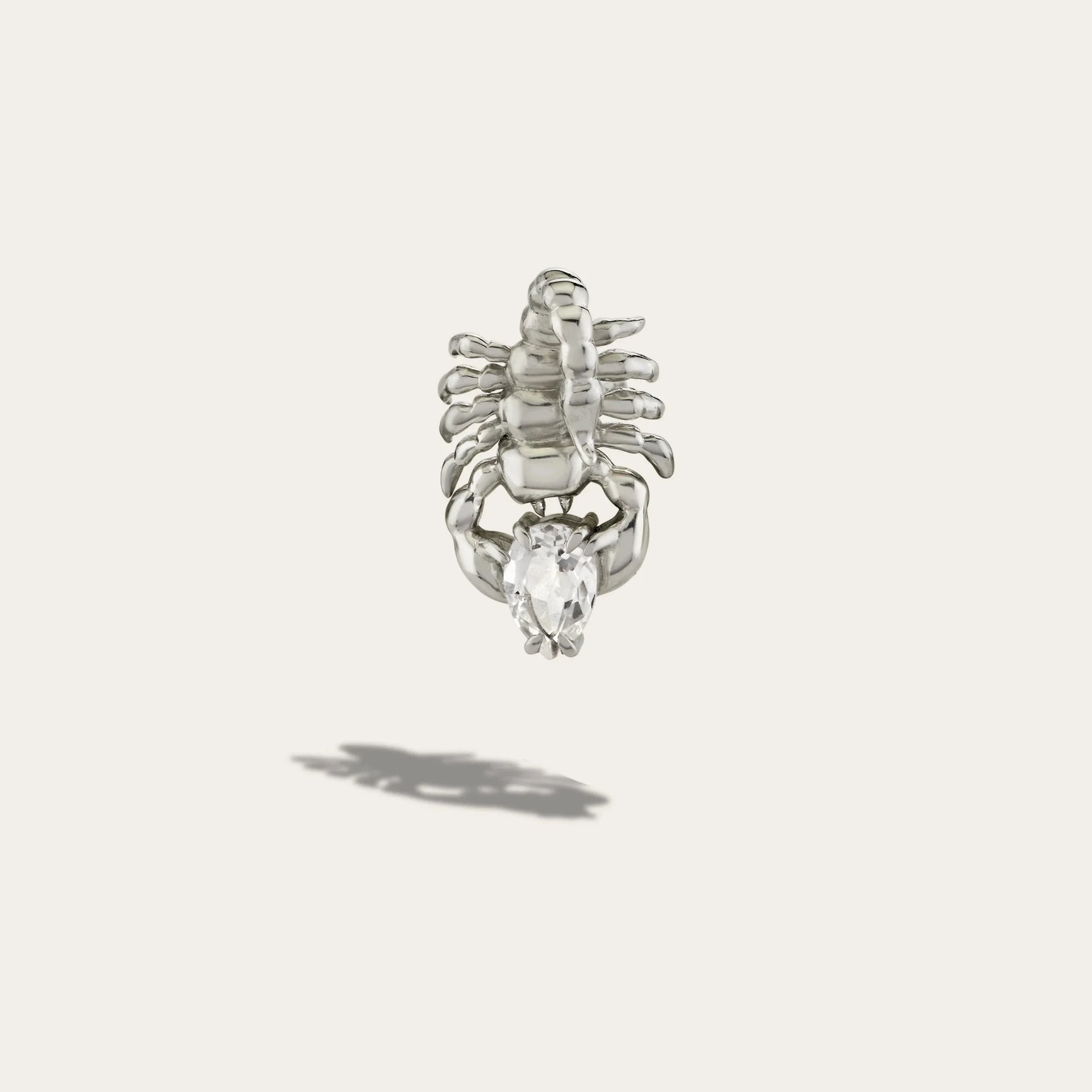 Gemstone Scorpion Stud Right