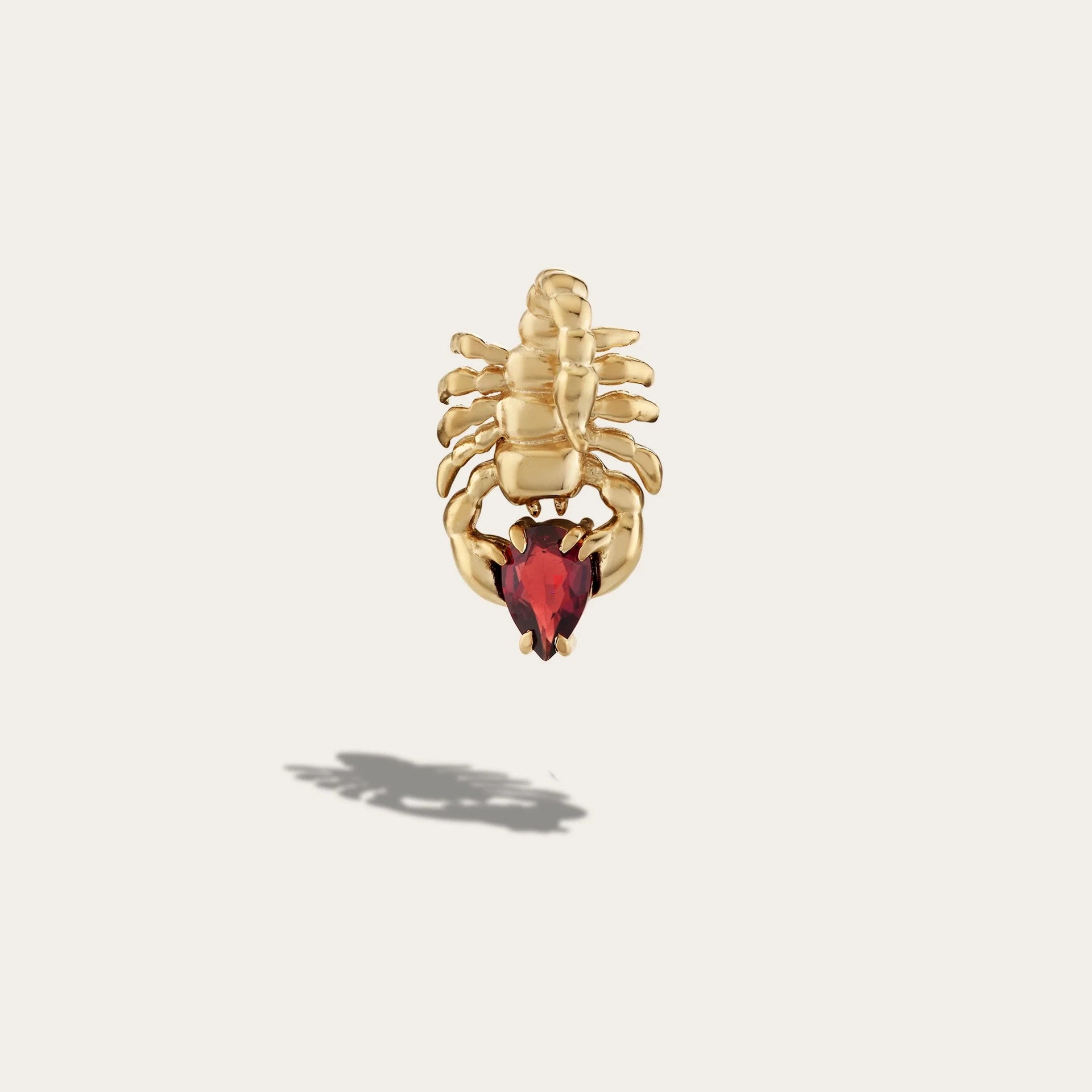Gemstone Scorpion Stud Right