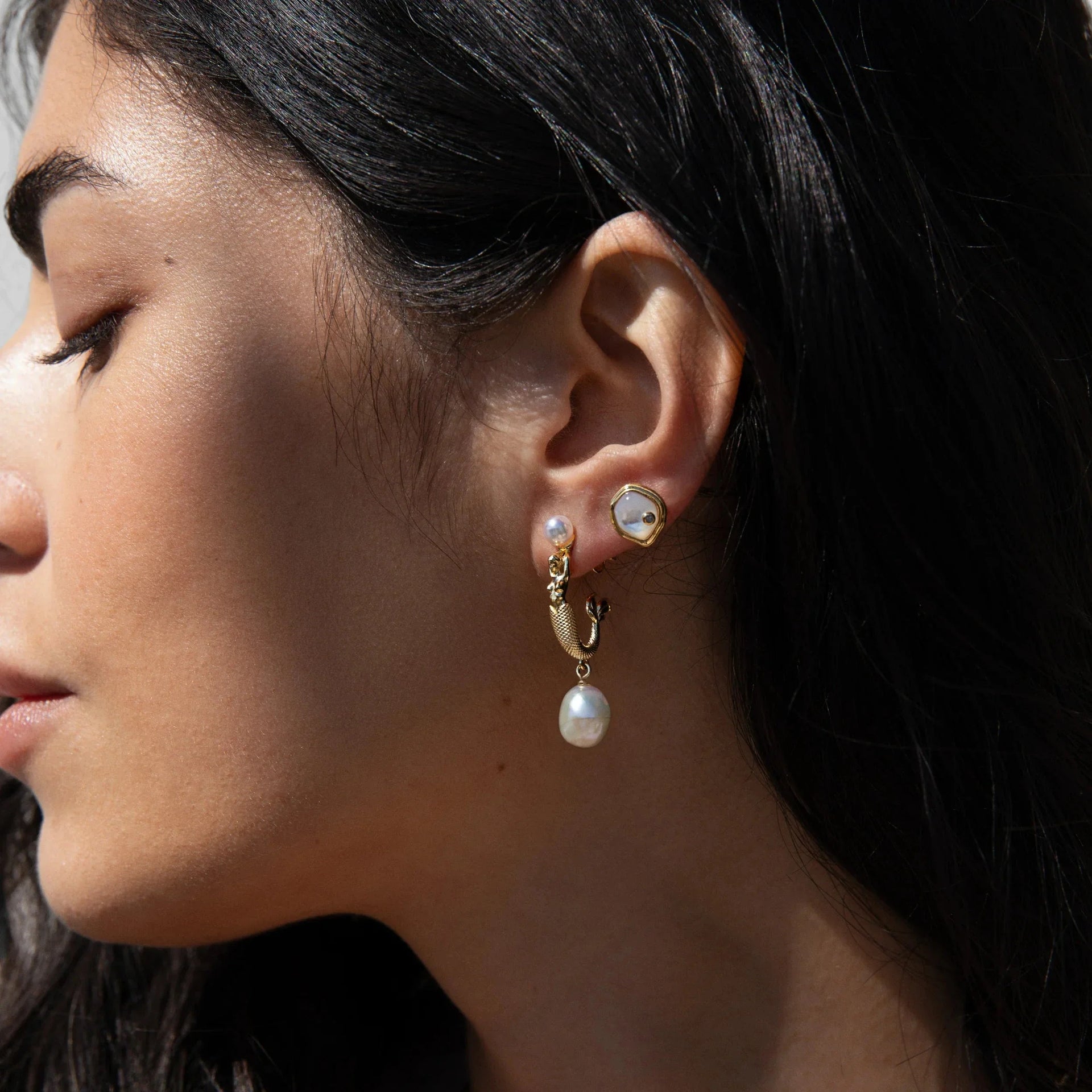 Sea Siren Pearl Earrings