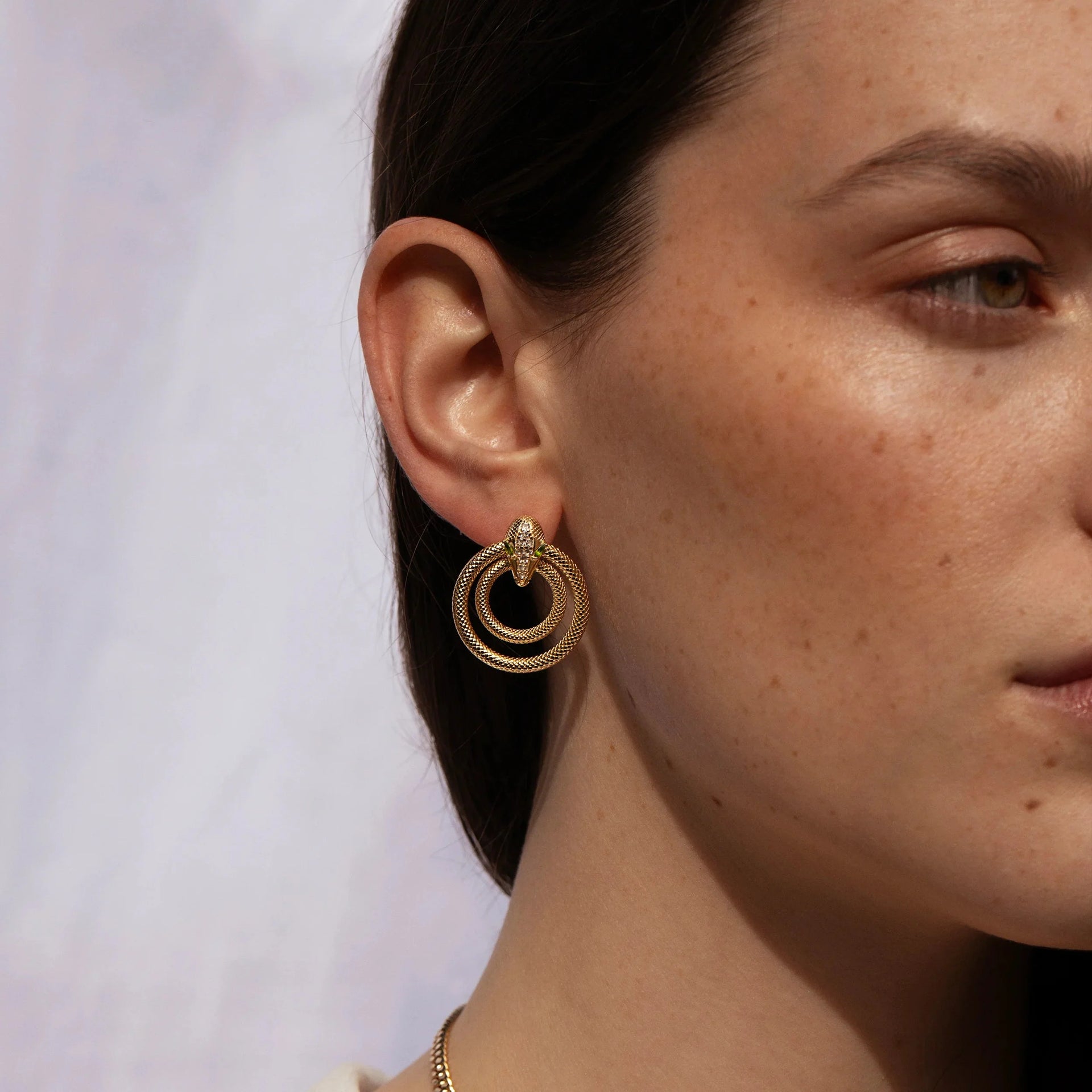 Snake Doorknocker Earrings