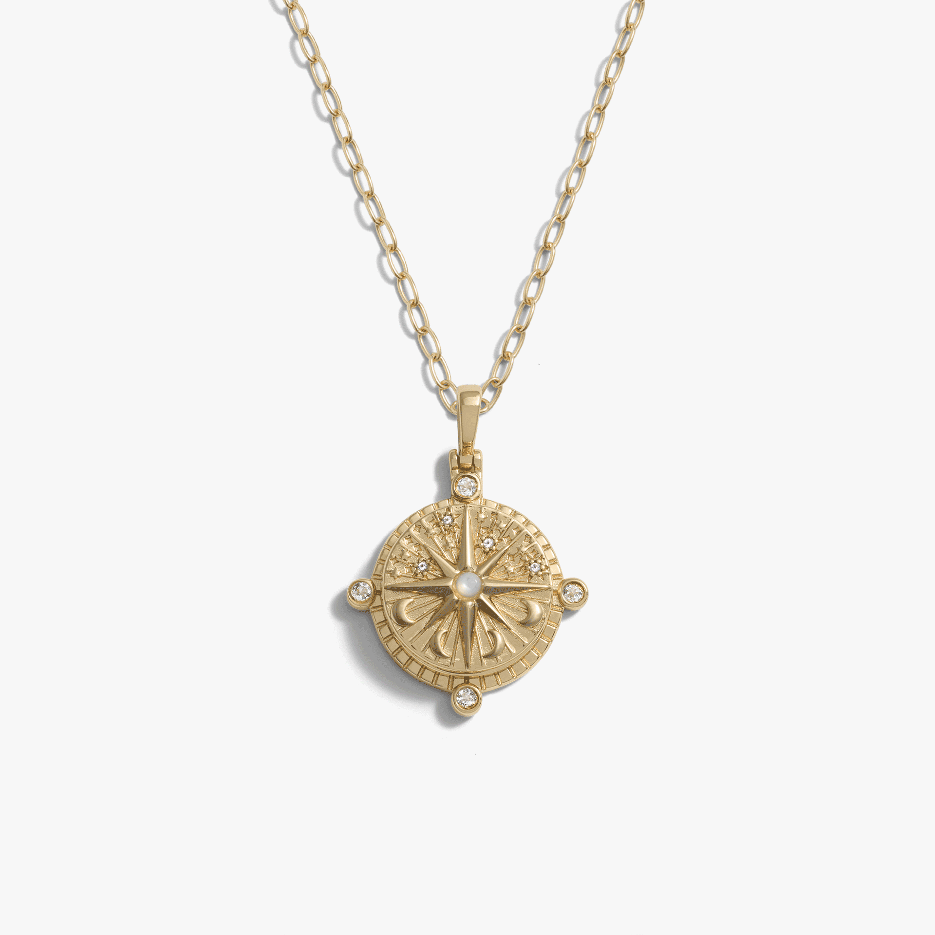 Compass Locket Necklace