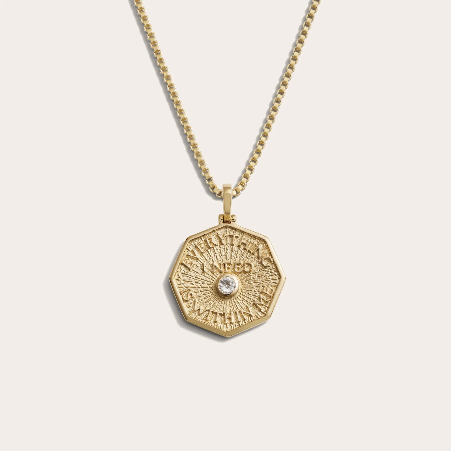 Everything I Need is Within Me Affirmation Necklace