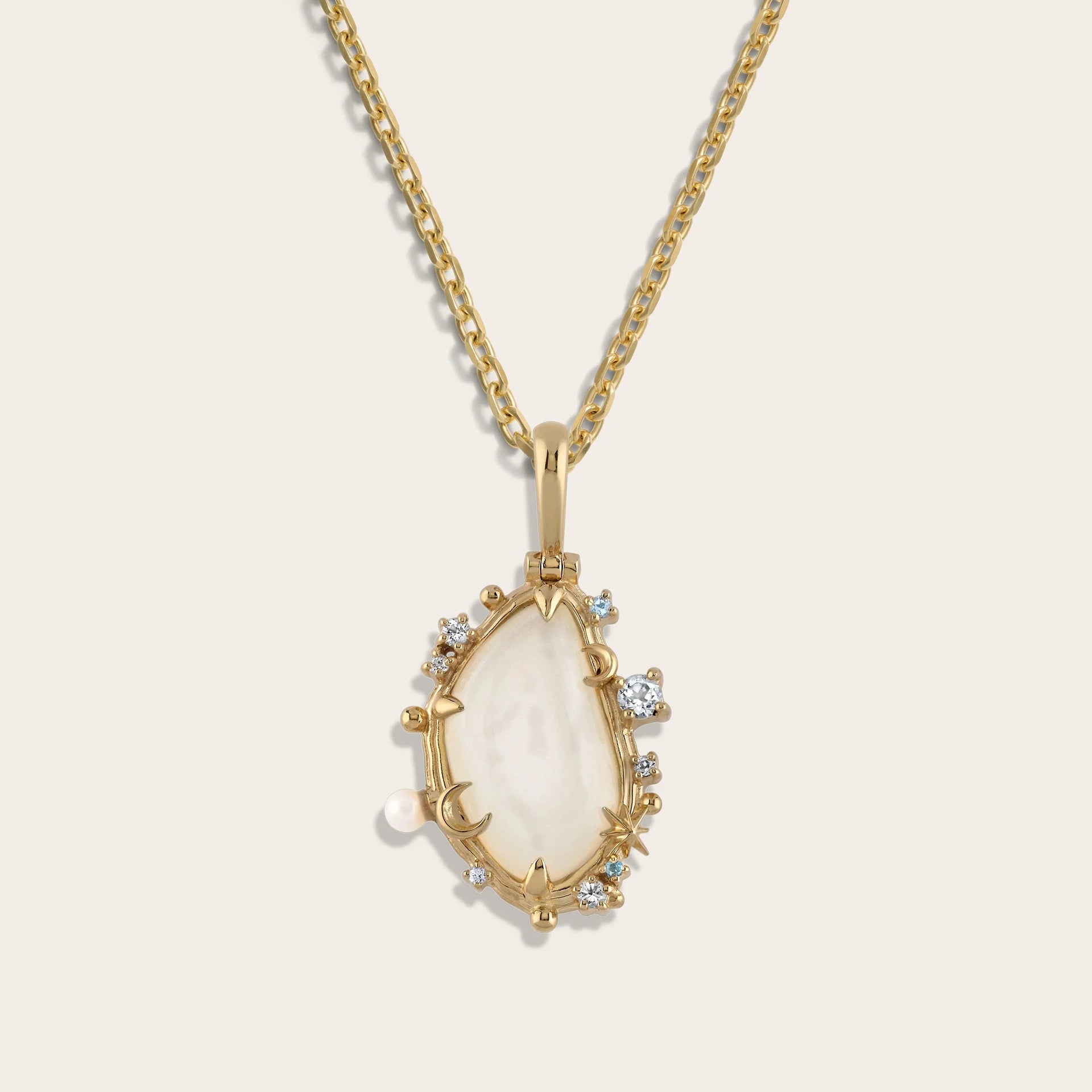 Gemstone Barnacle Necklace
