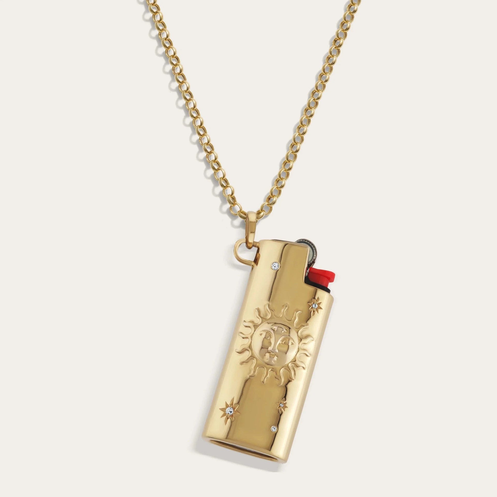 Cosmic Mini Lighter Case Necklace