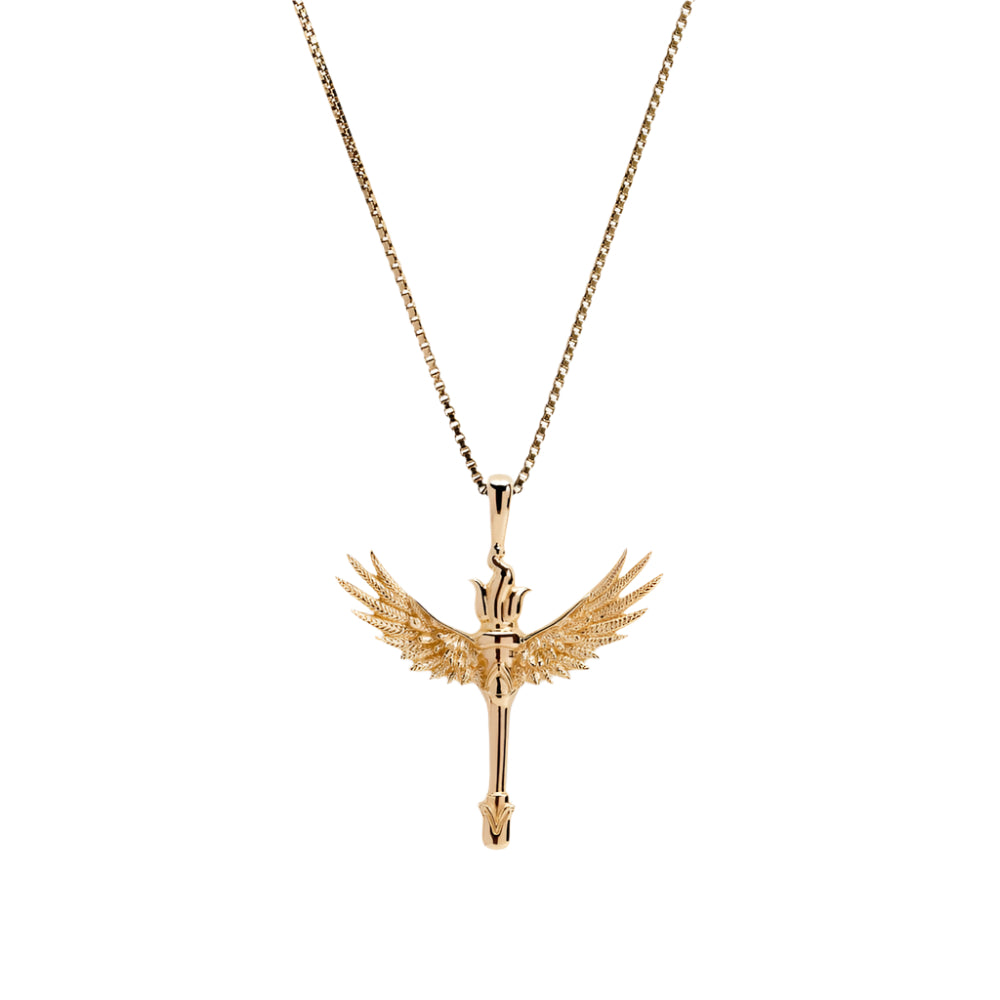 Winged Torch Necklace