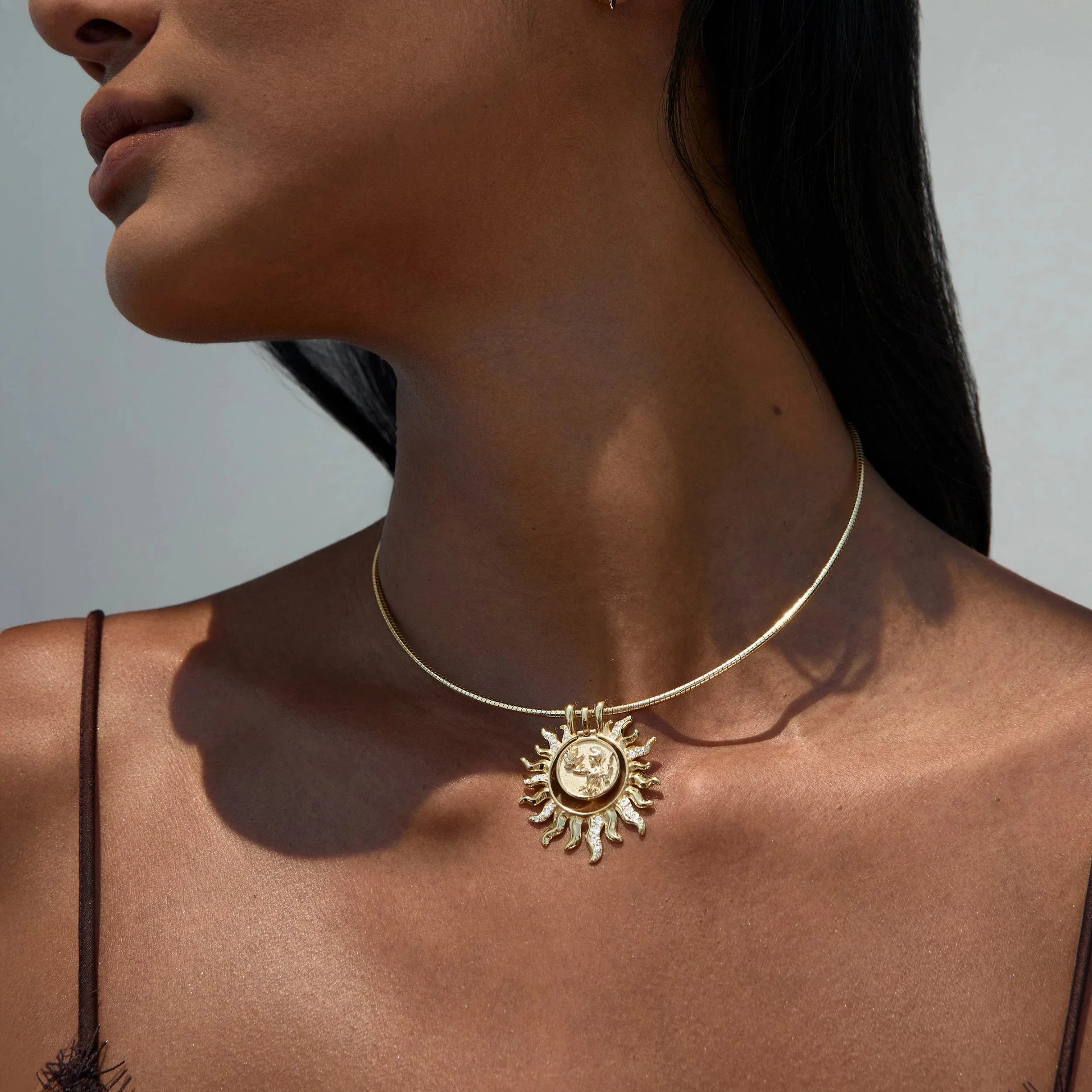 Athena Sun Collar Necklace