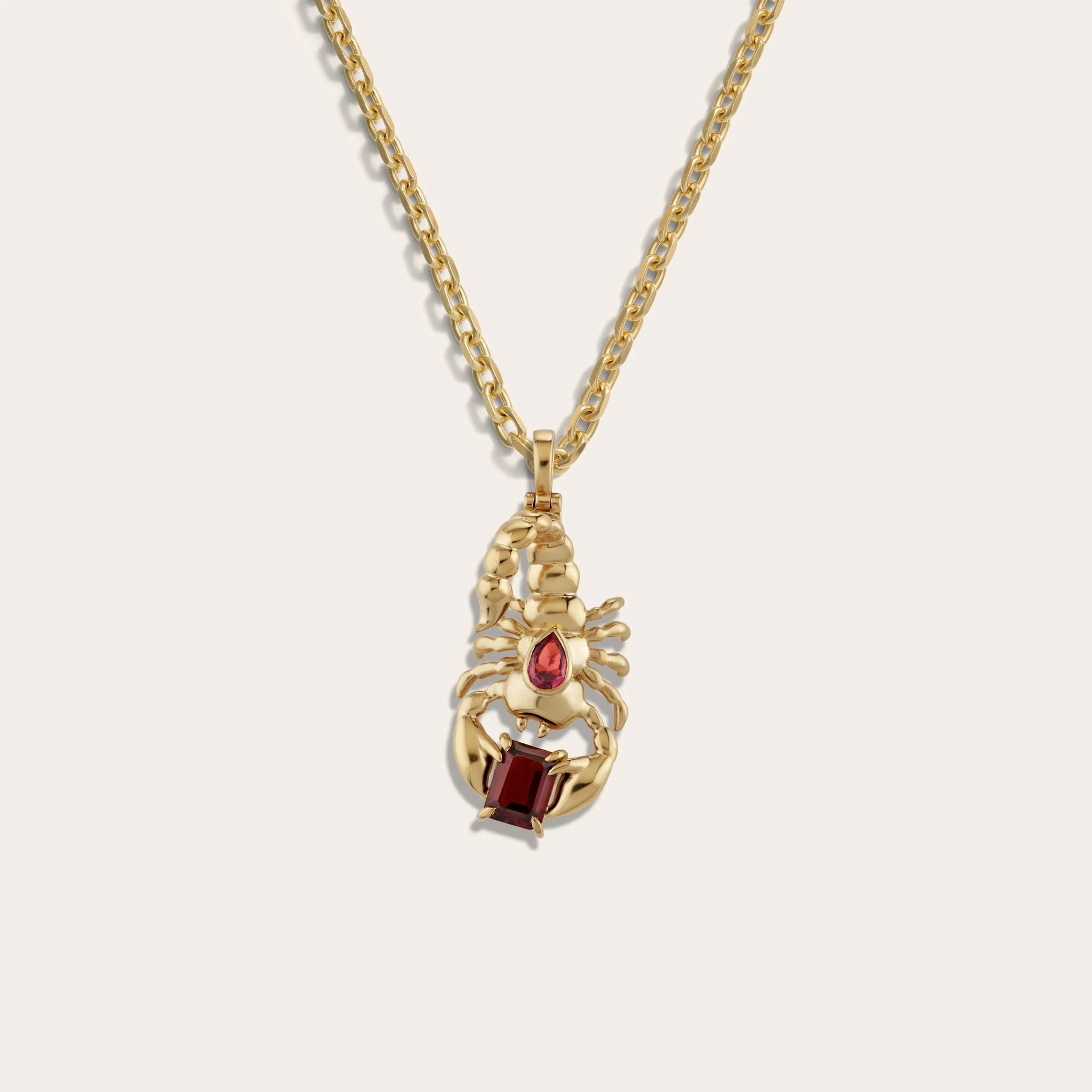 Gemstone Scorpion Necklace