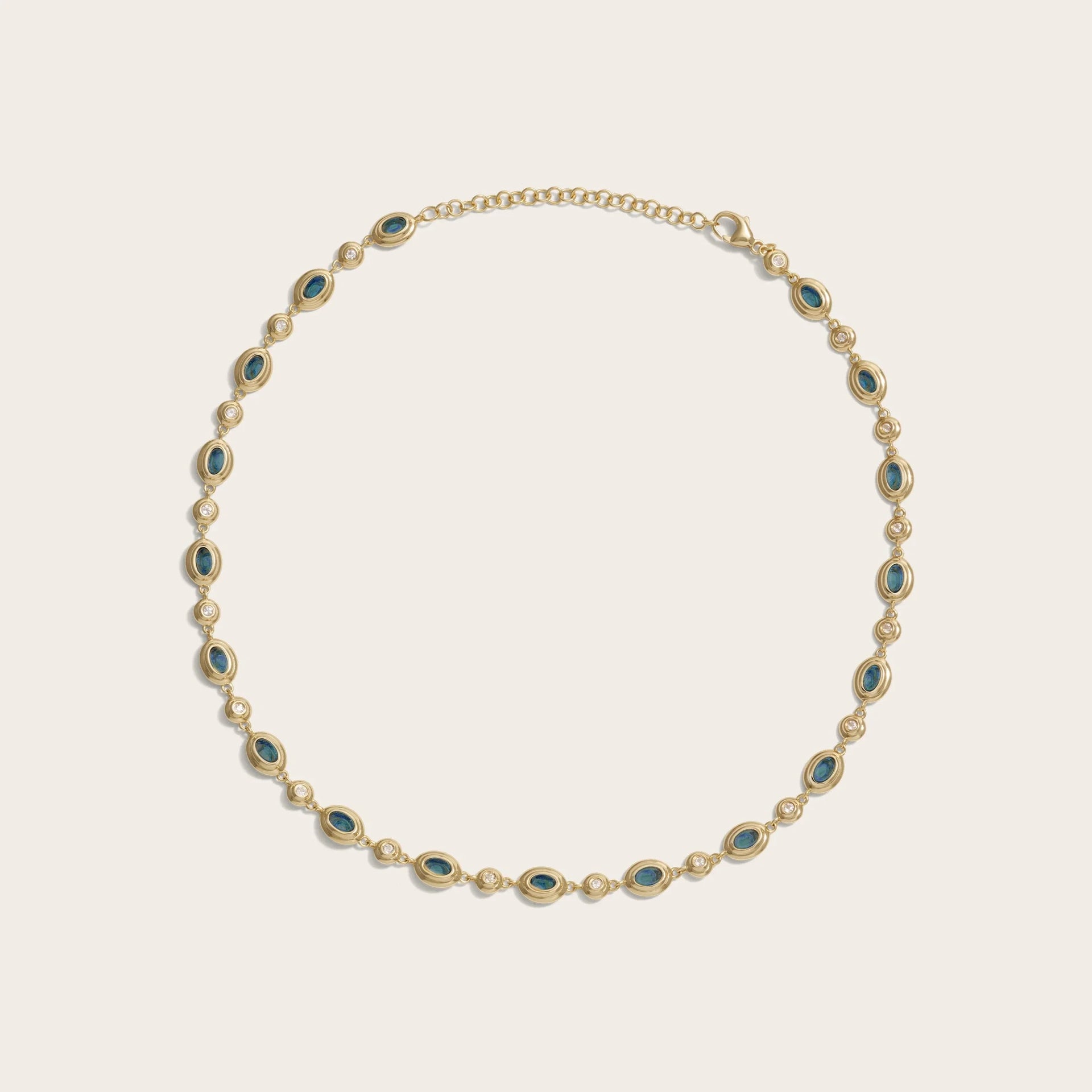 Gemstone Tennis Necklace