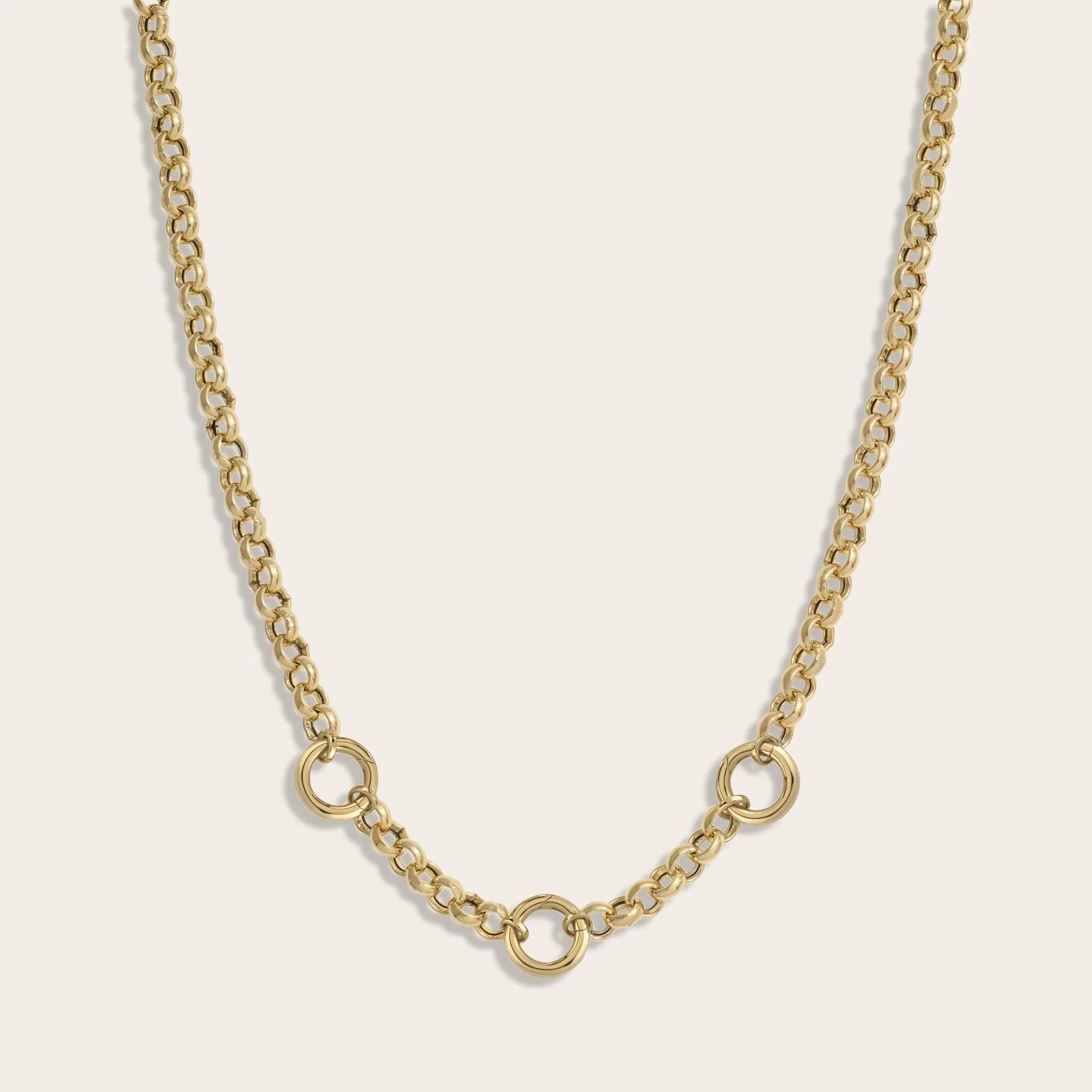 Long Triple Charm Collector Necklace