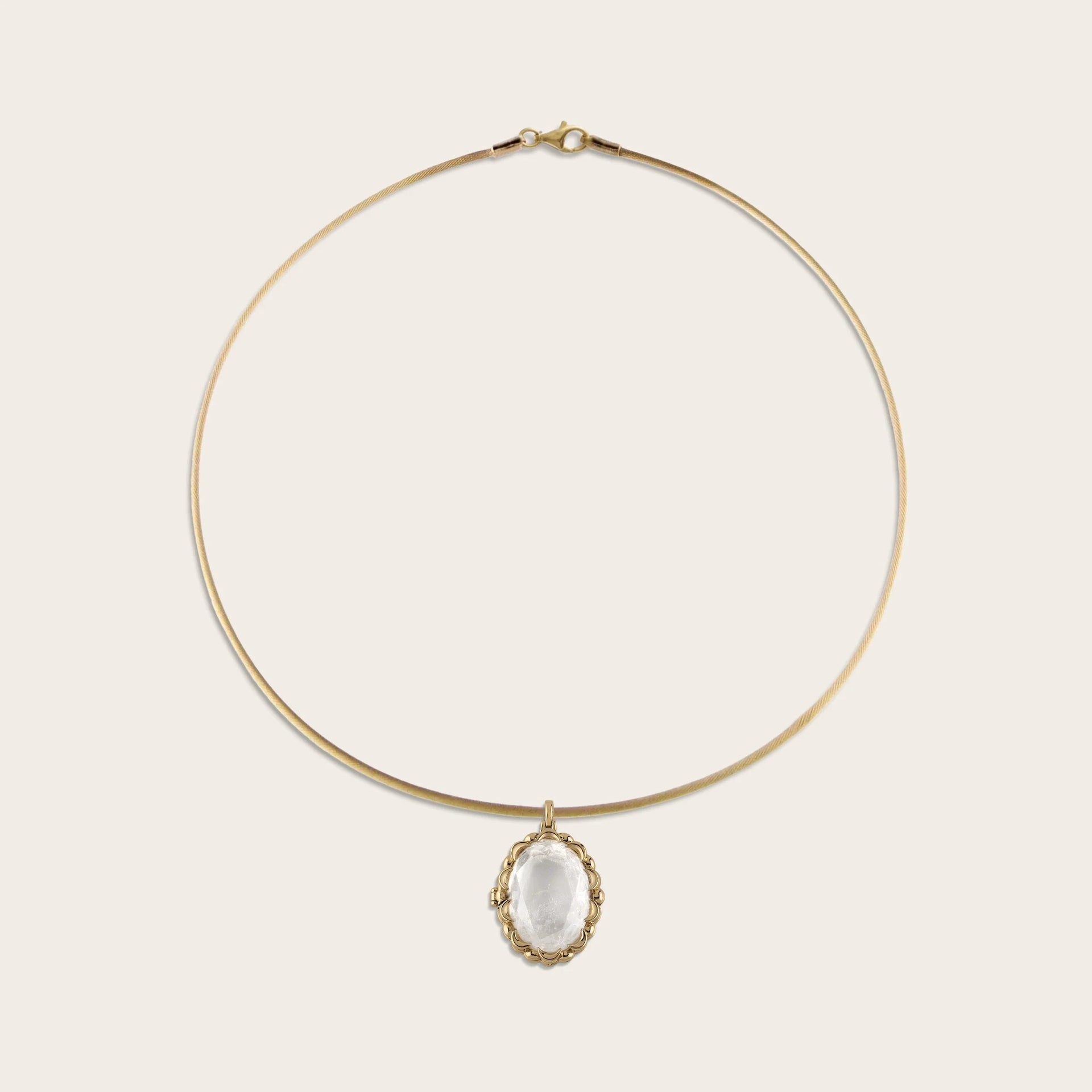 Oracle Locket Charm Collar