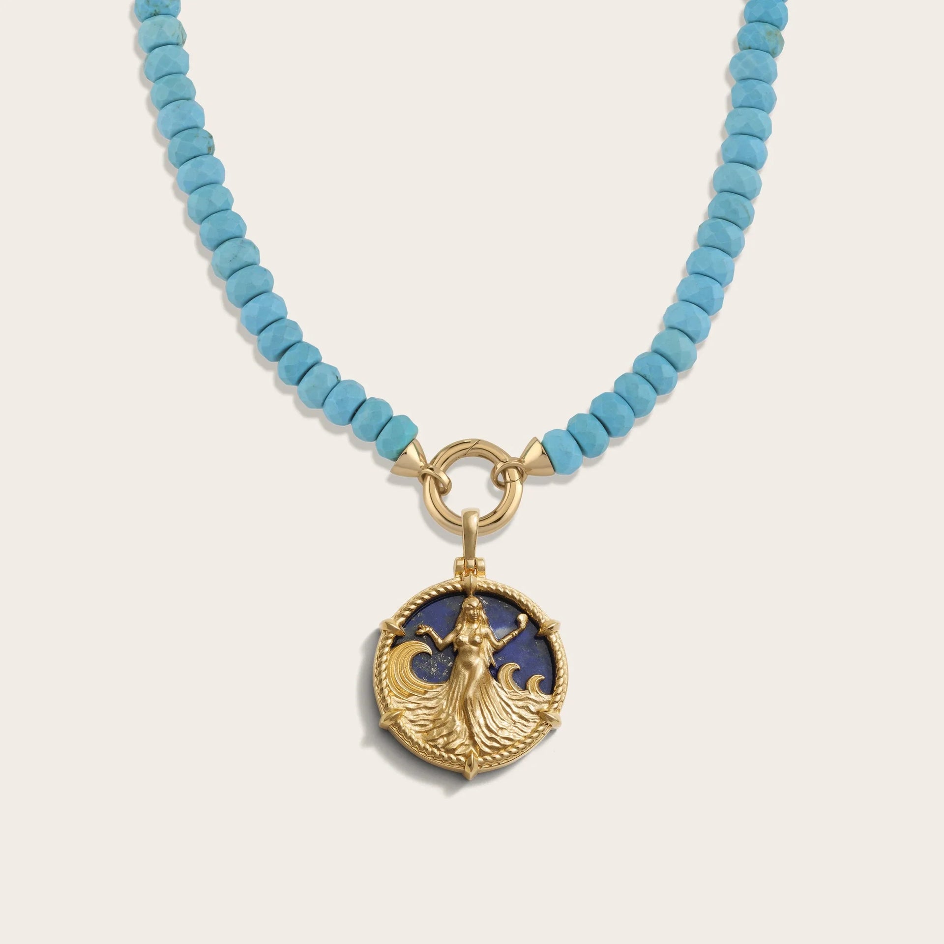Yemaya Turquoise Charm Necklace