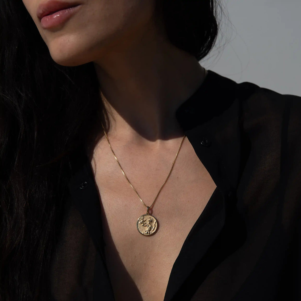 Archive Goddess Coin Pendant