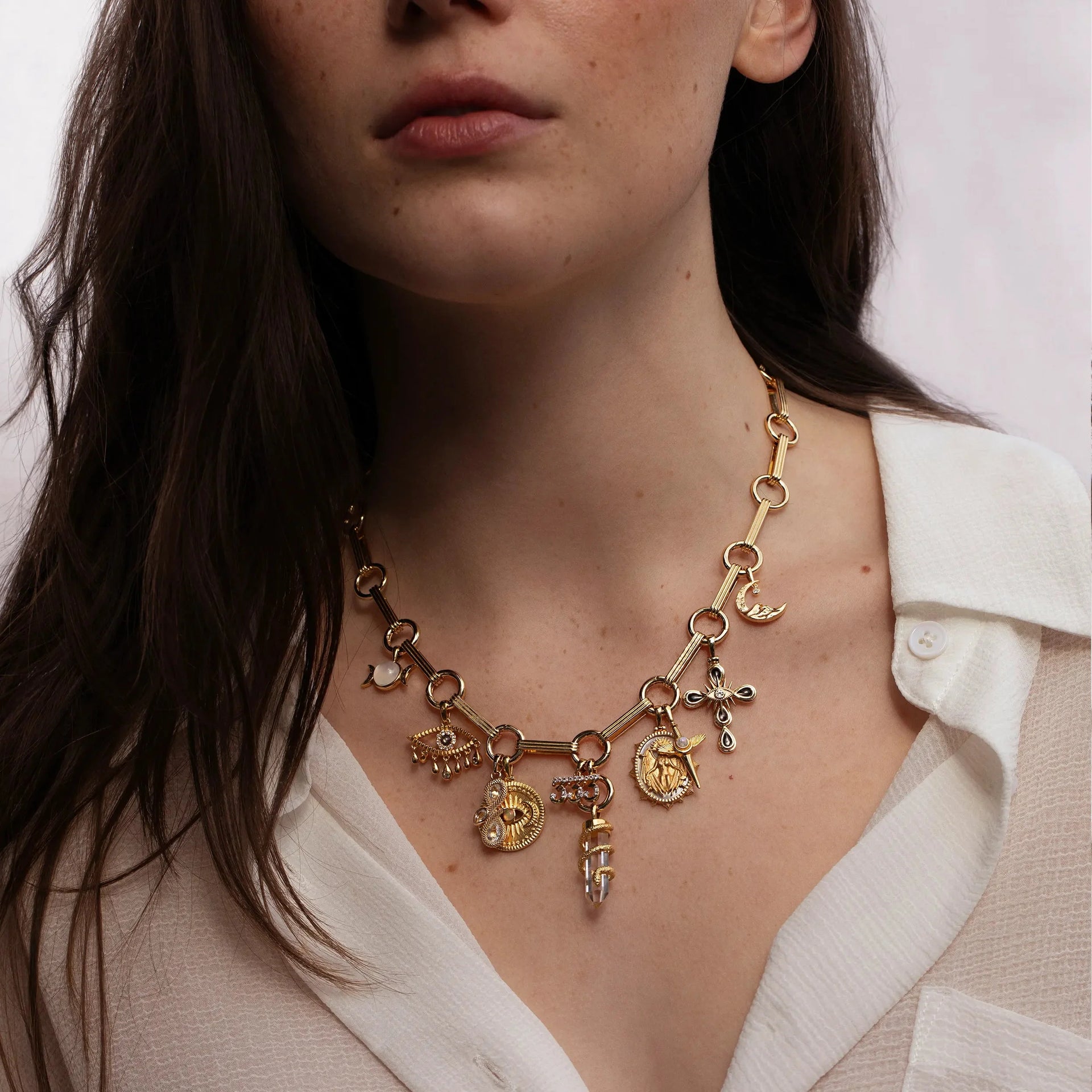 Bar Charm Collector Necklace