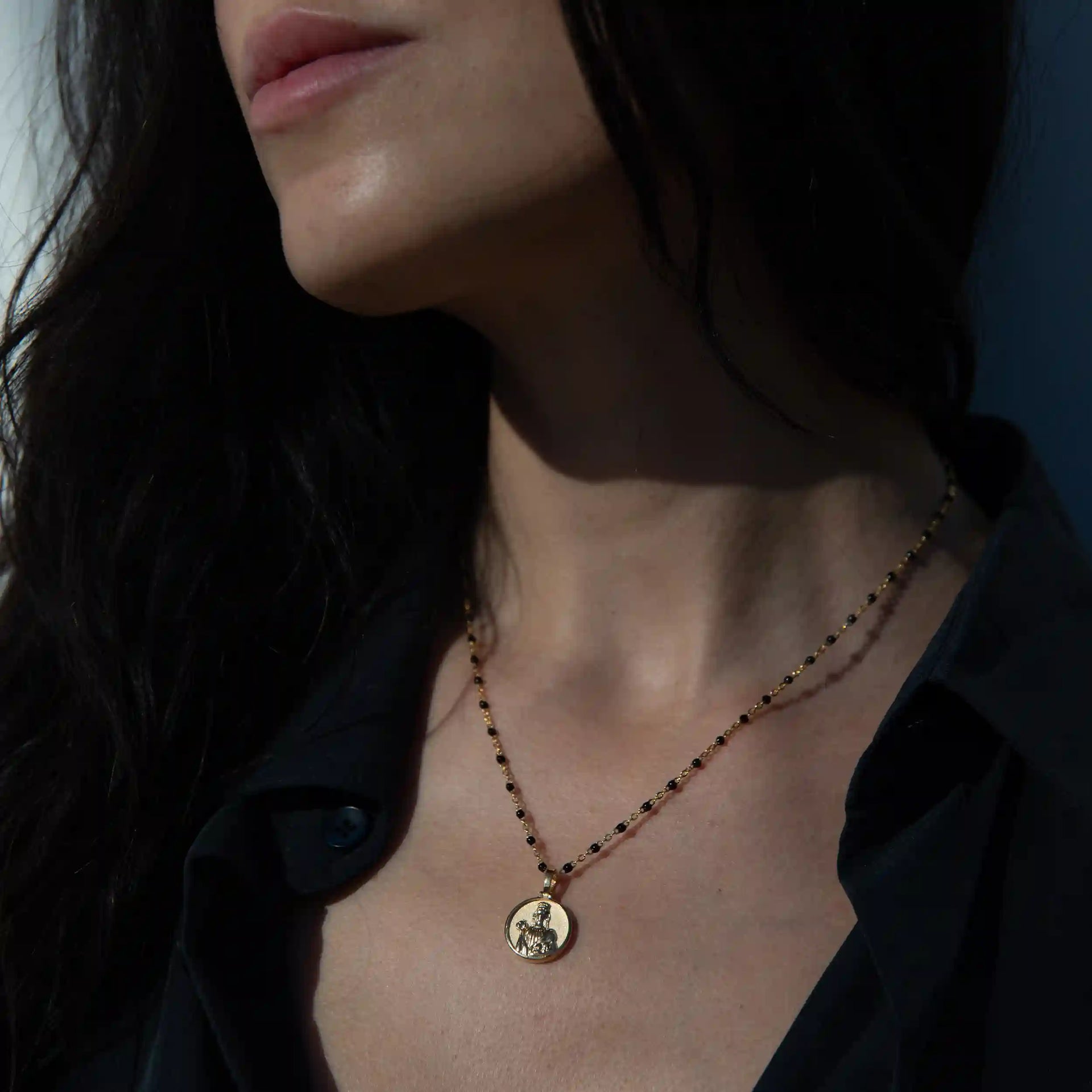 Mini Persephone on Black Enamel