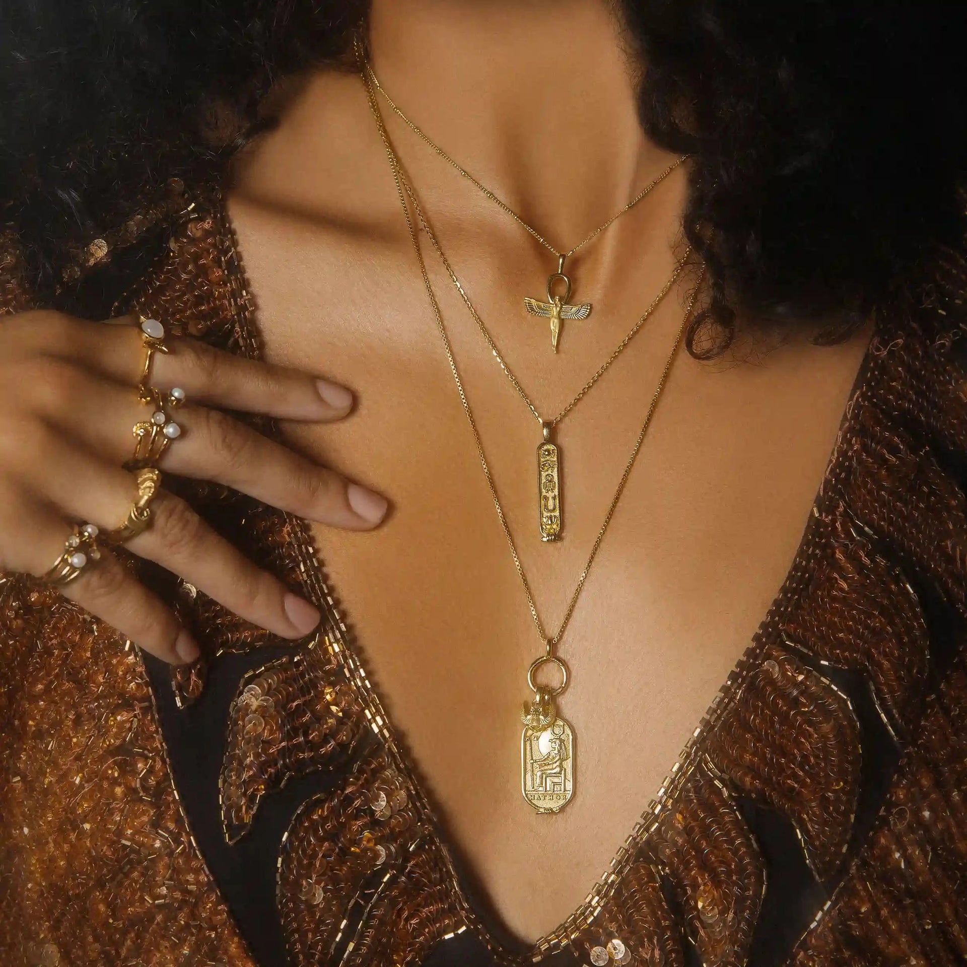 Winged Scarab Necklace