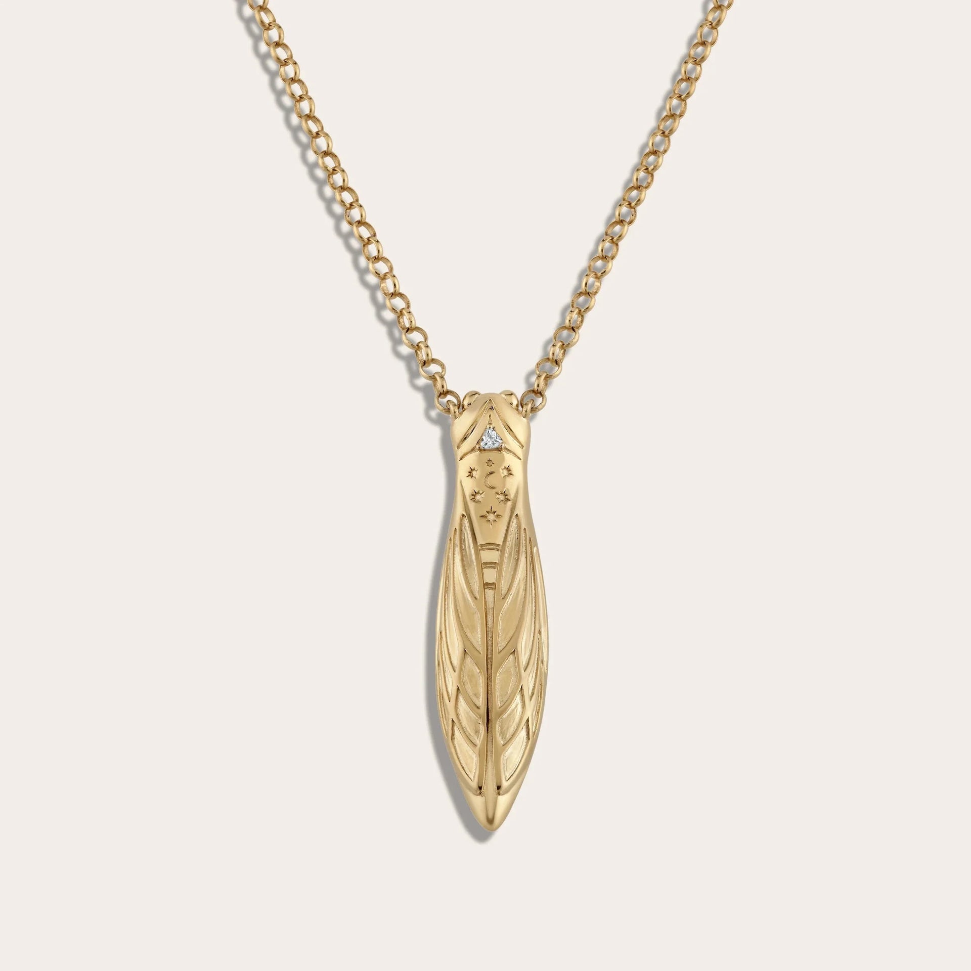 Cicada Flower Vessel Necklace