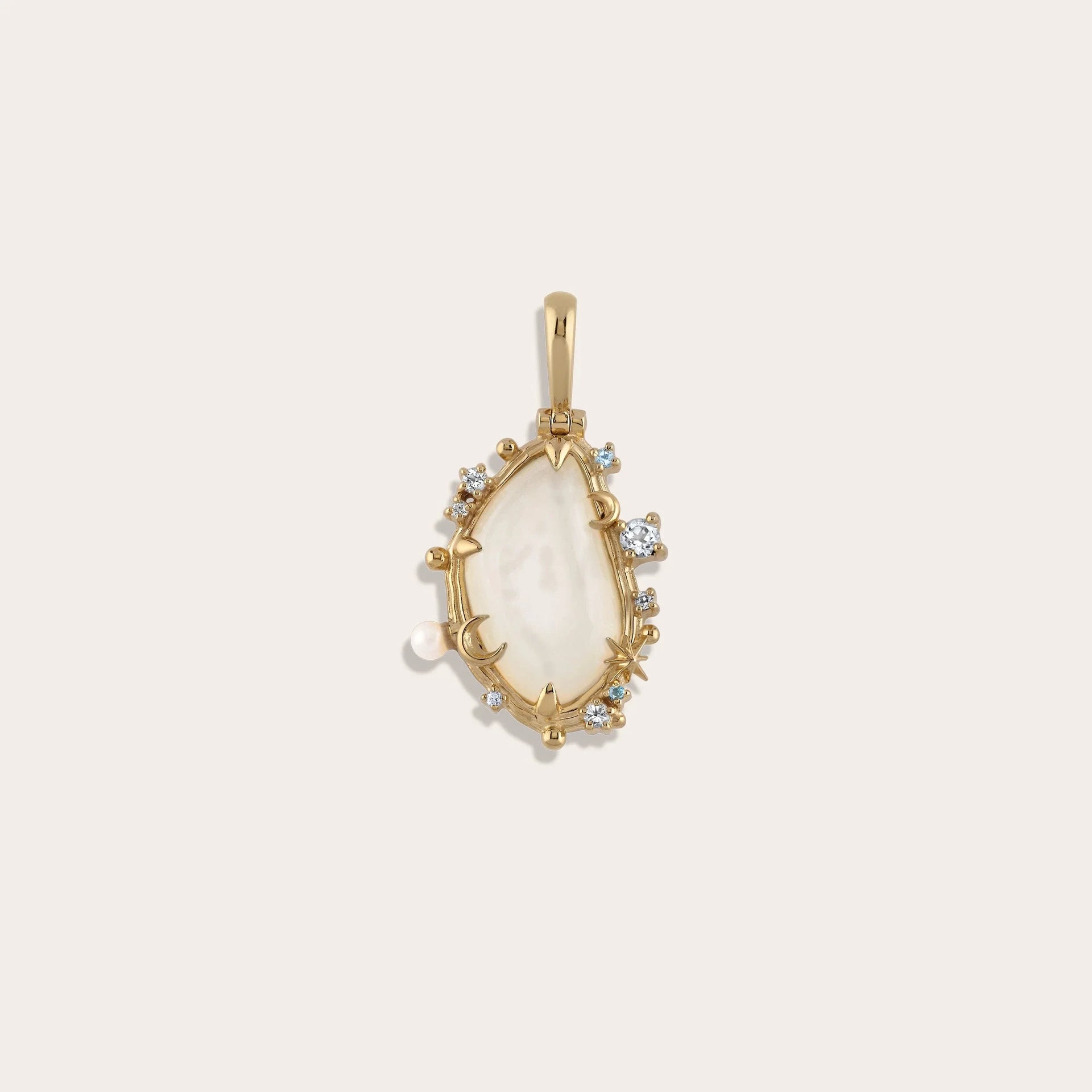 Gemstone Barnacle Pendant