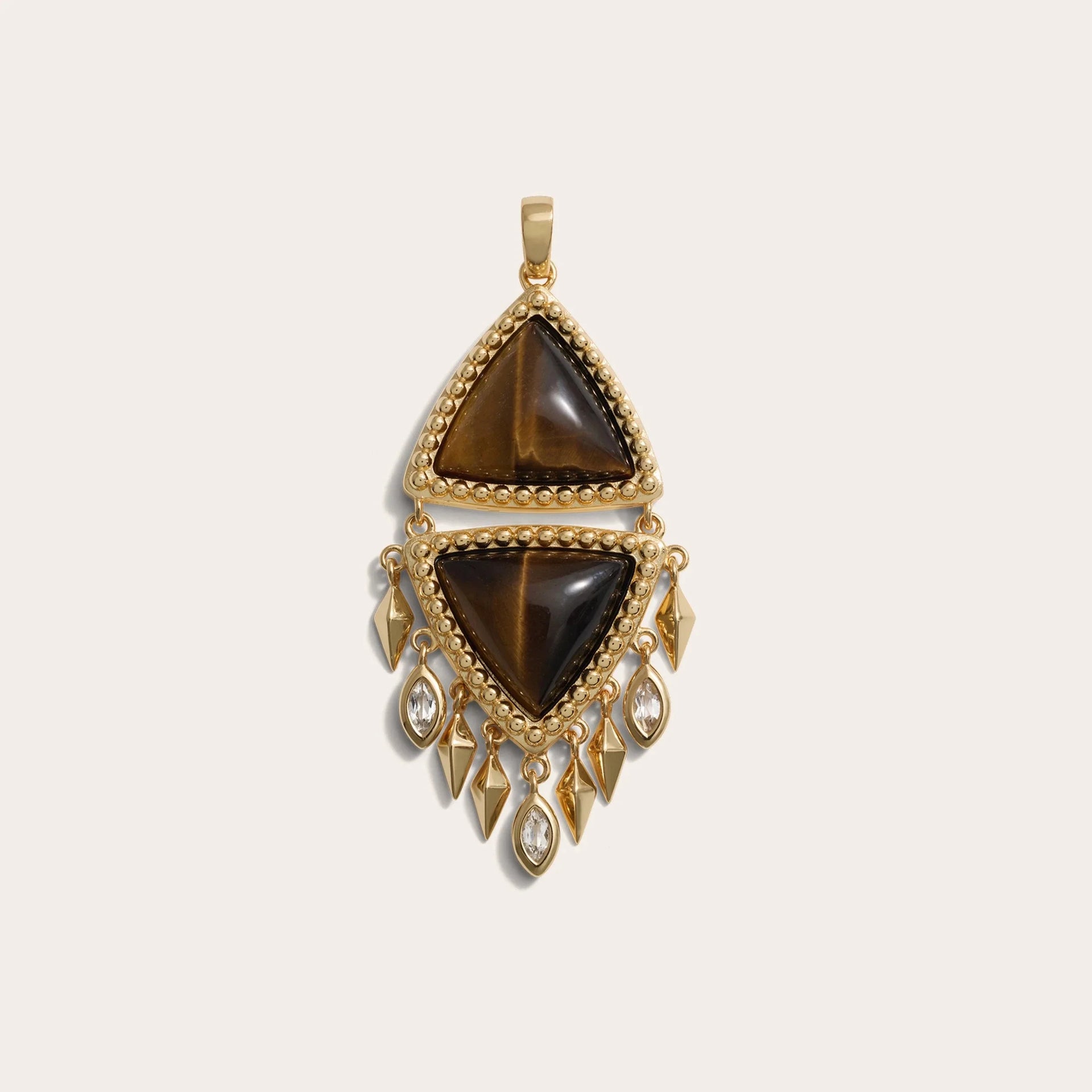 Tiger's Eye Wind Chime Pendant