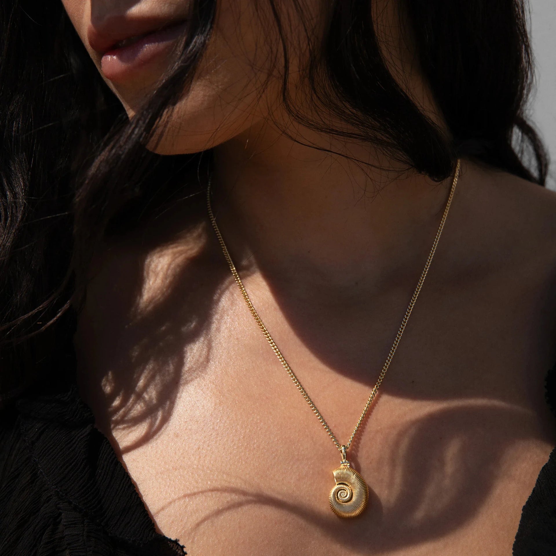 Deep Sea Ammonite Shell Pendant