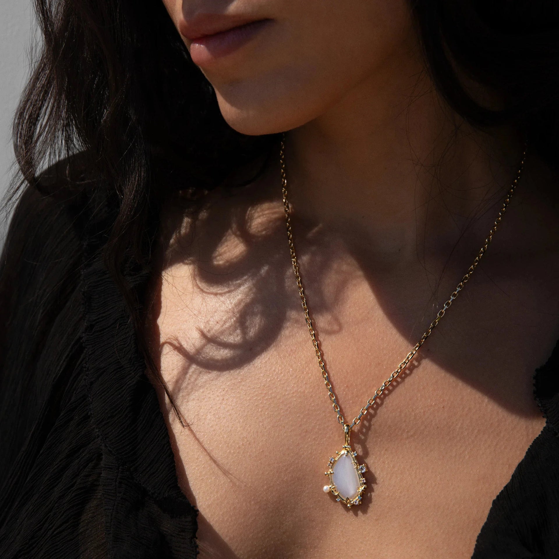 Gemstone Barnacle Pendant