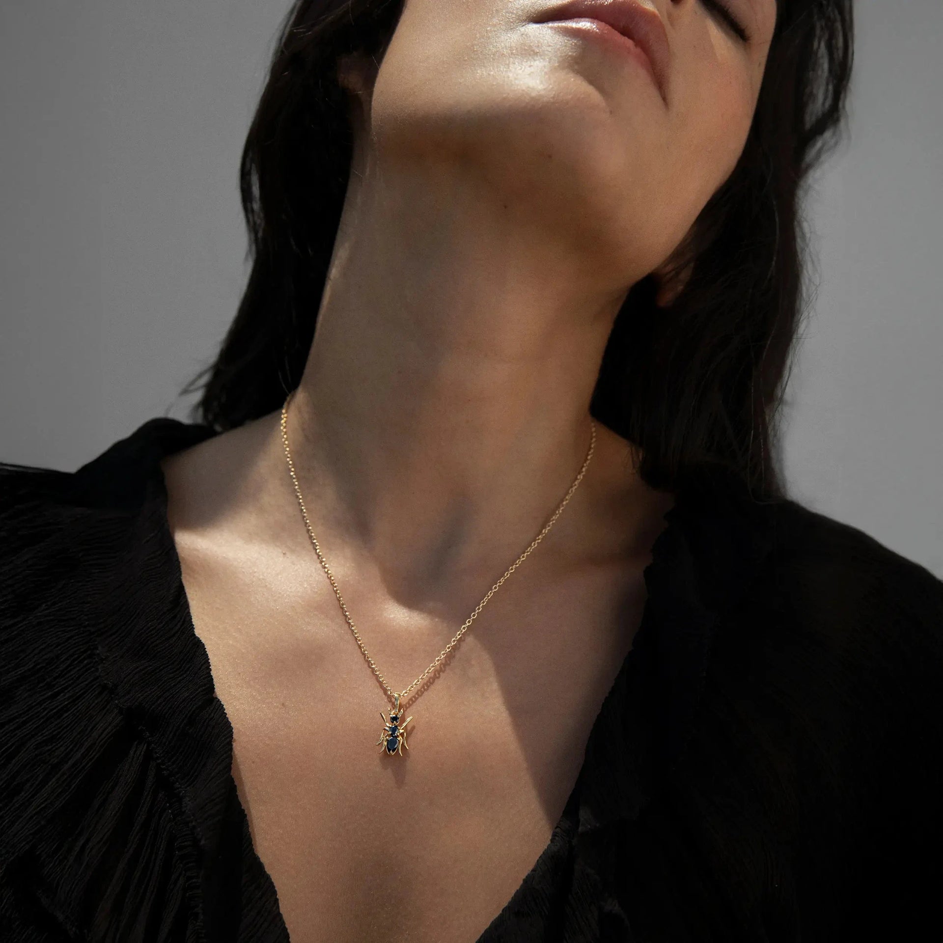 Hematite Ant Necklace