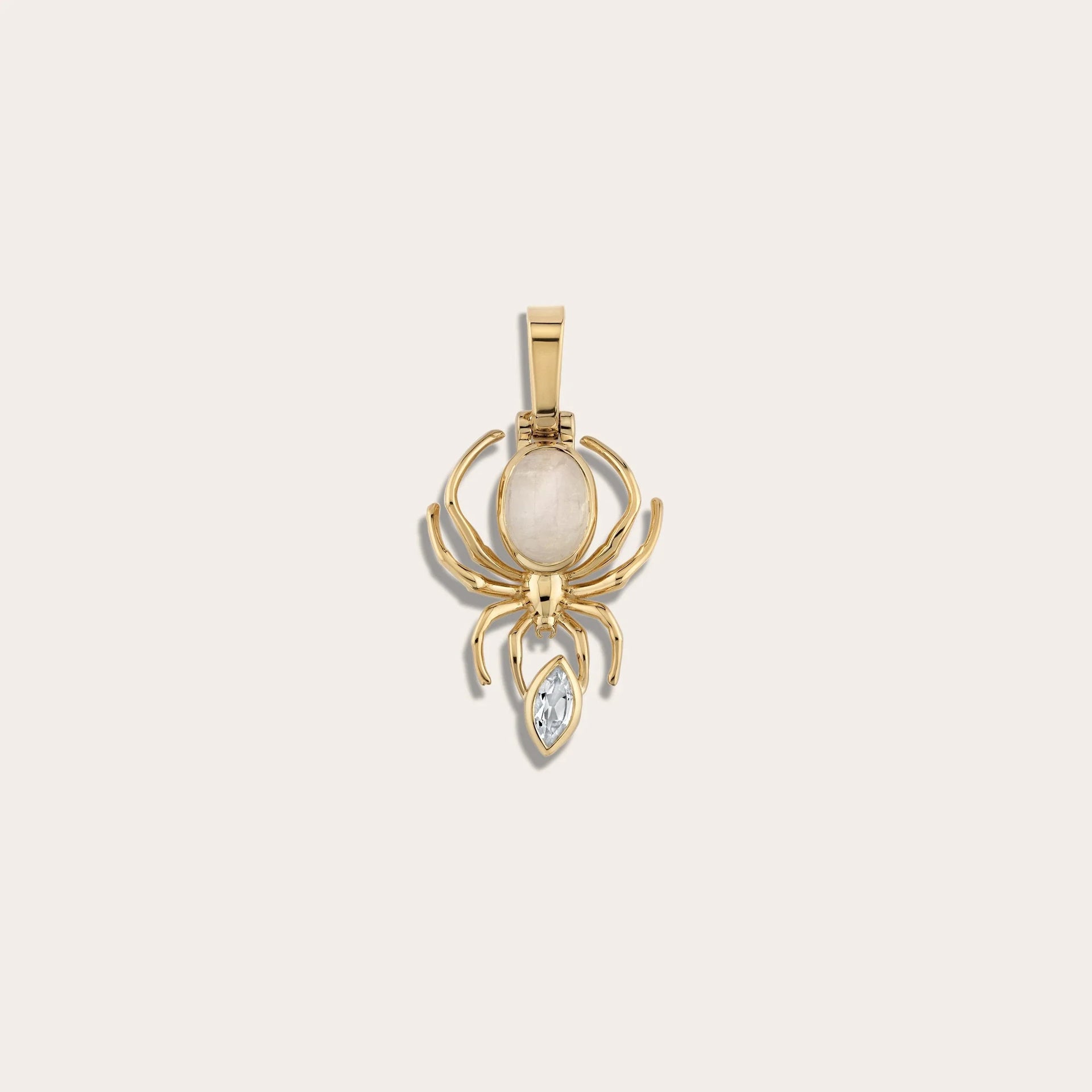 Moonstone Spider Amulet