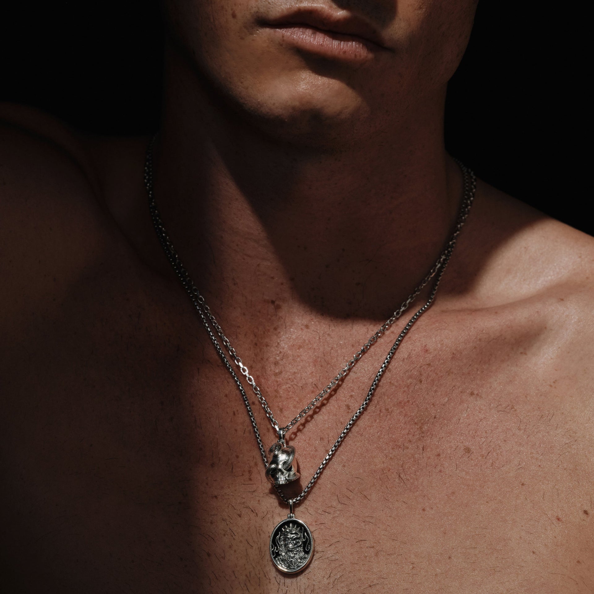 Serpent Skull Pendant