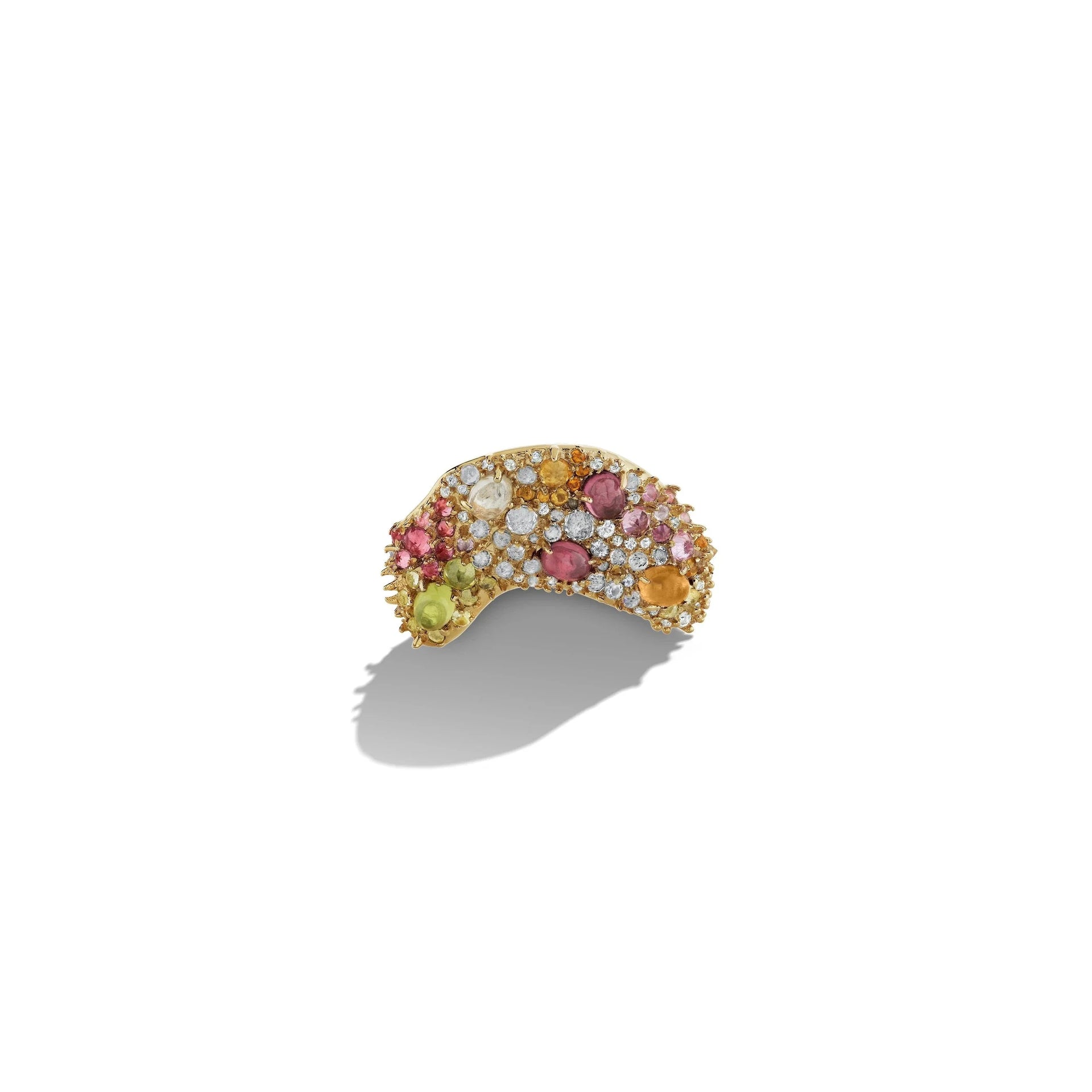 Encrusted Wavy Ring