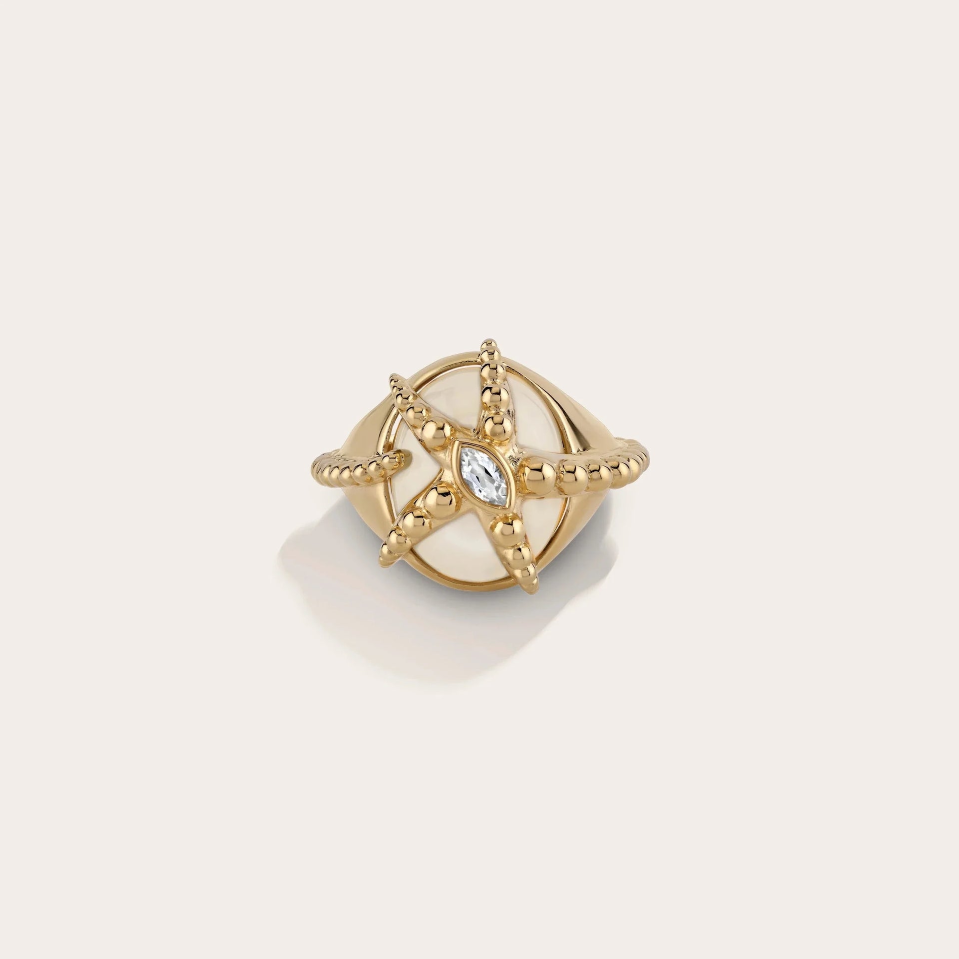 Starfish Moonstone Ring