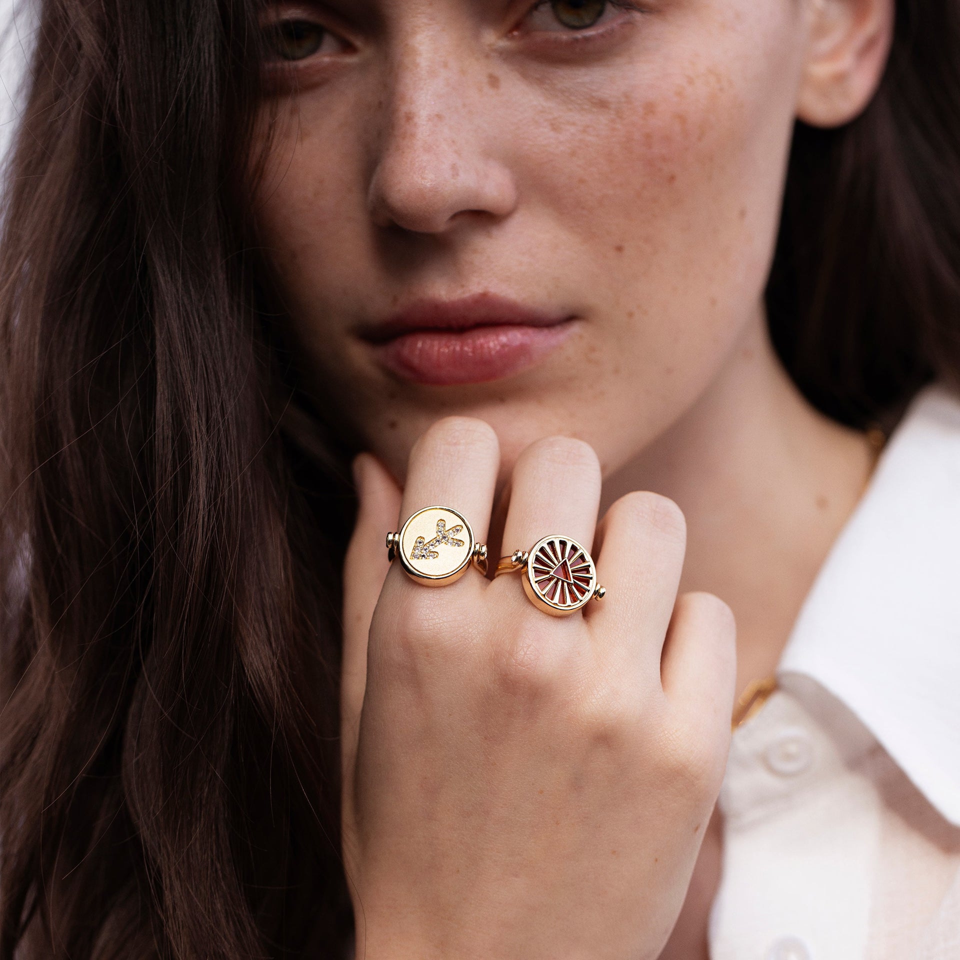 Leo & Fire Flip Ring