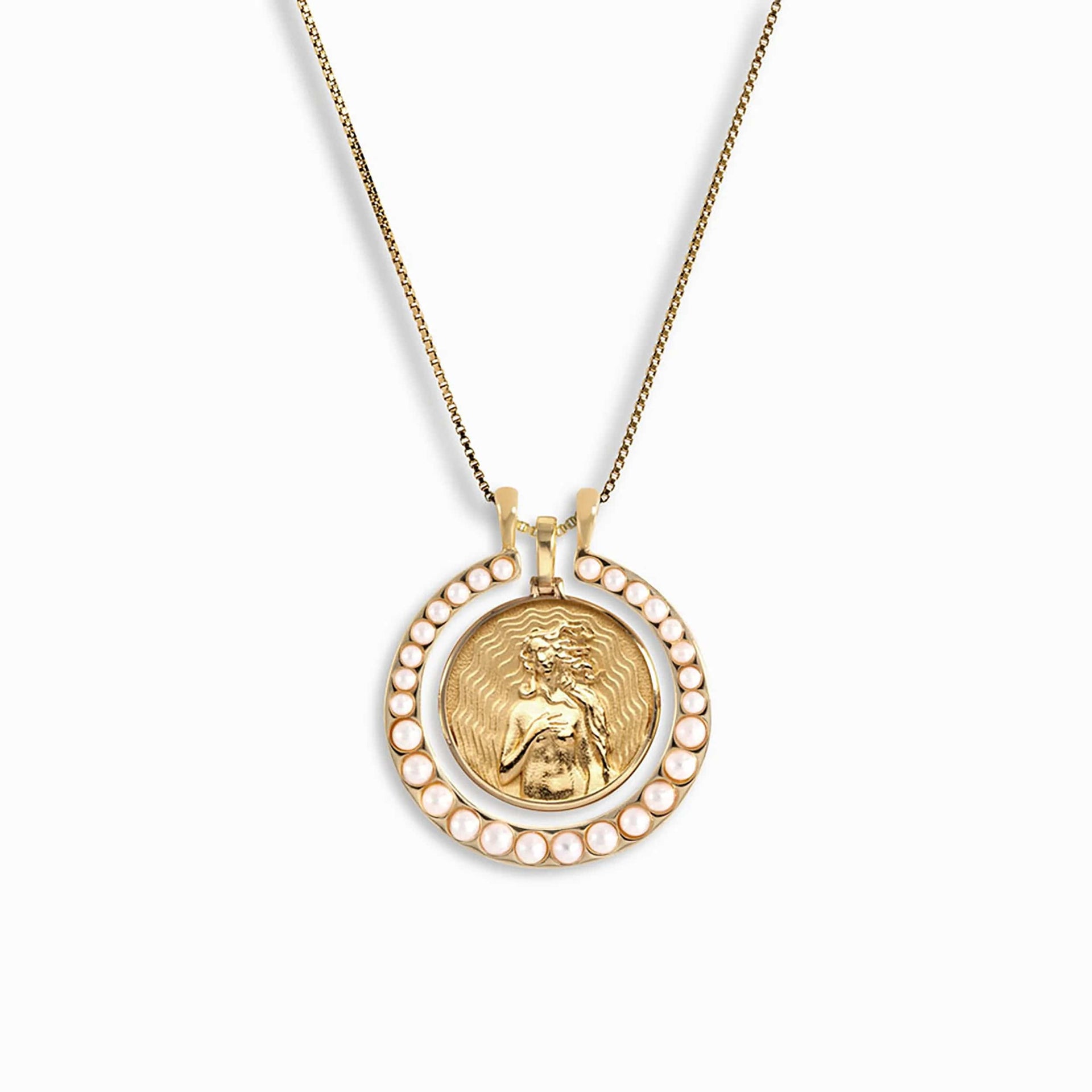 Pearl Aphrodite Halo Set